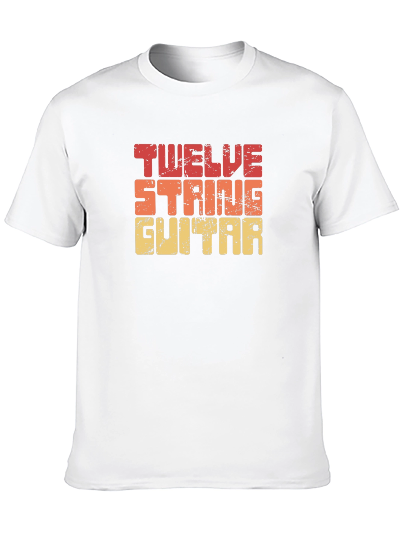 Twelve String Guitar T-Shirt - Retro Design