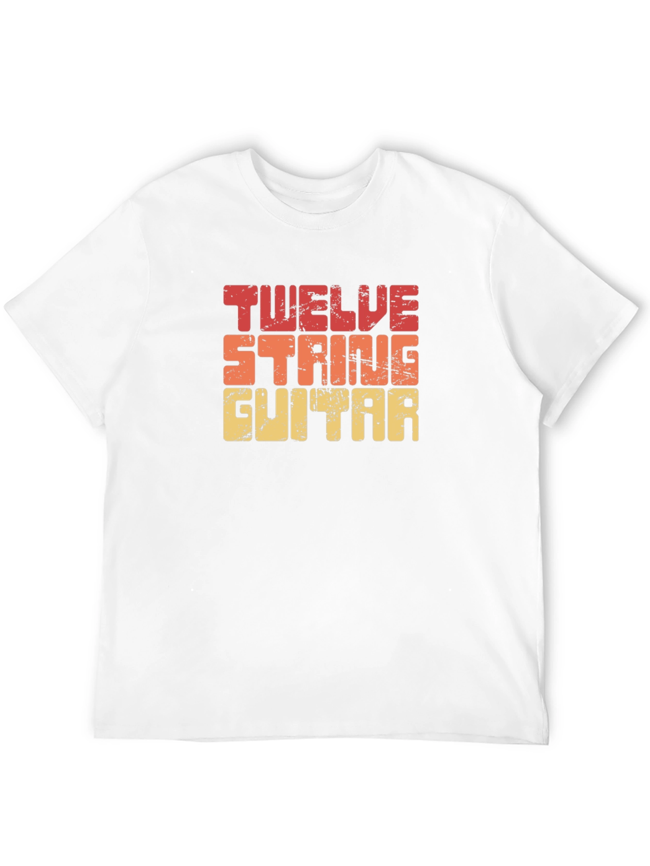 Twelve String Guitar T-Shirt - Retro Design