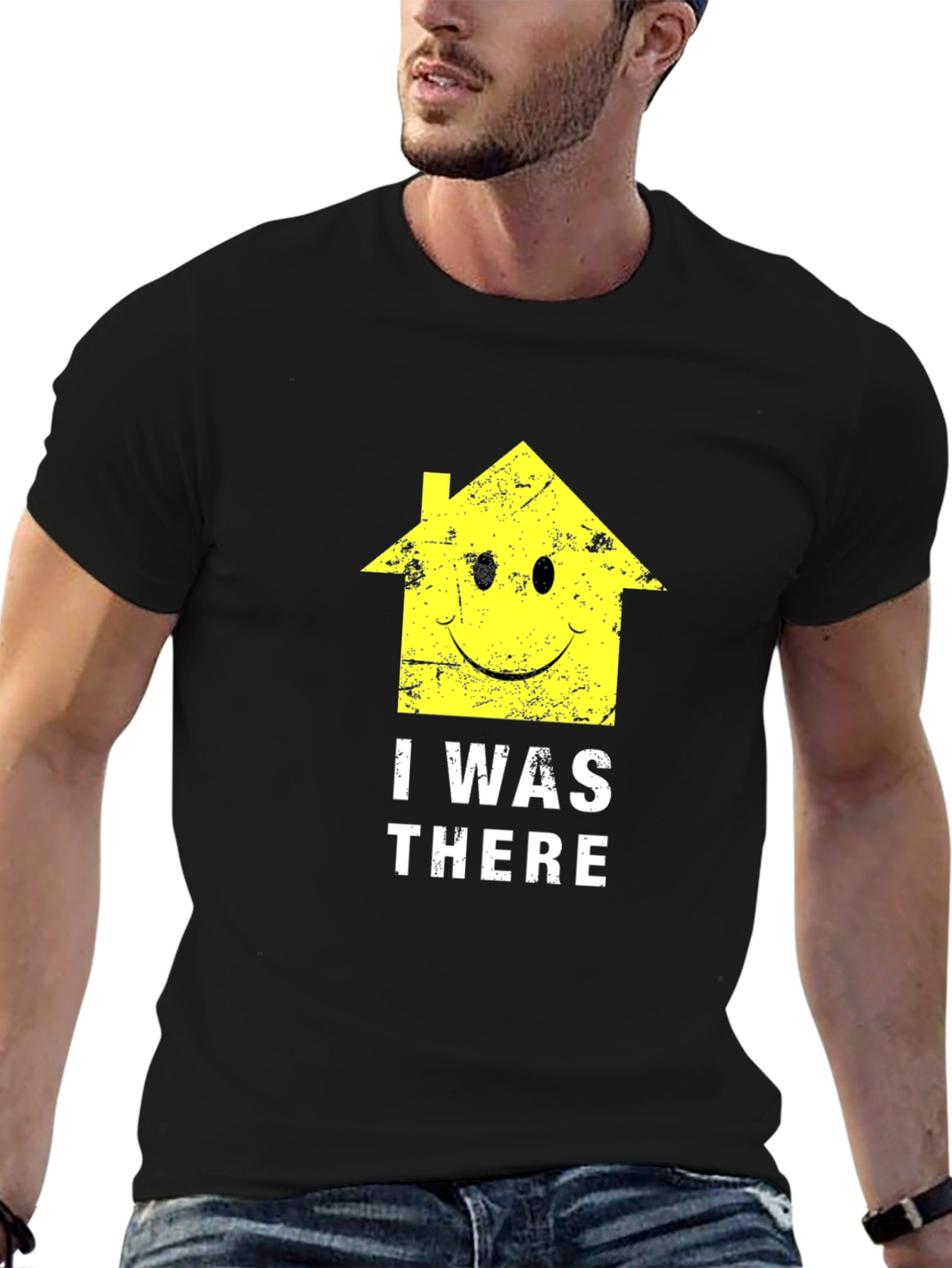 I Was There Smiley House Graphic T-Shirt