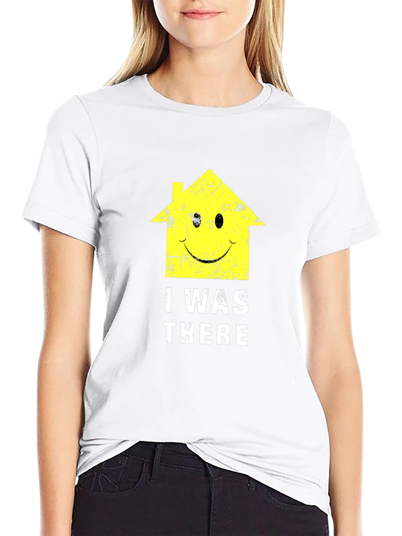 I Was There Smiley House Graphic T-Shirt