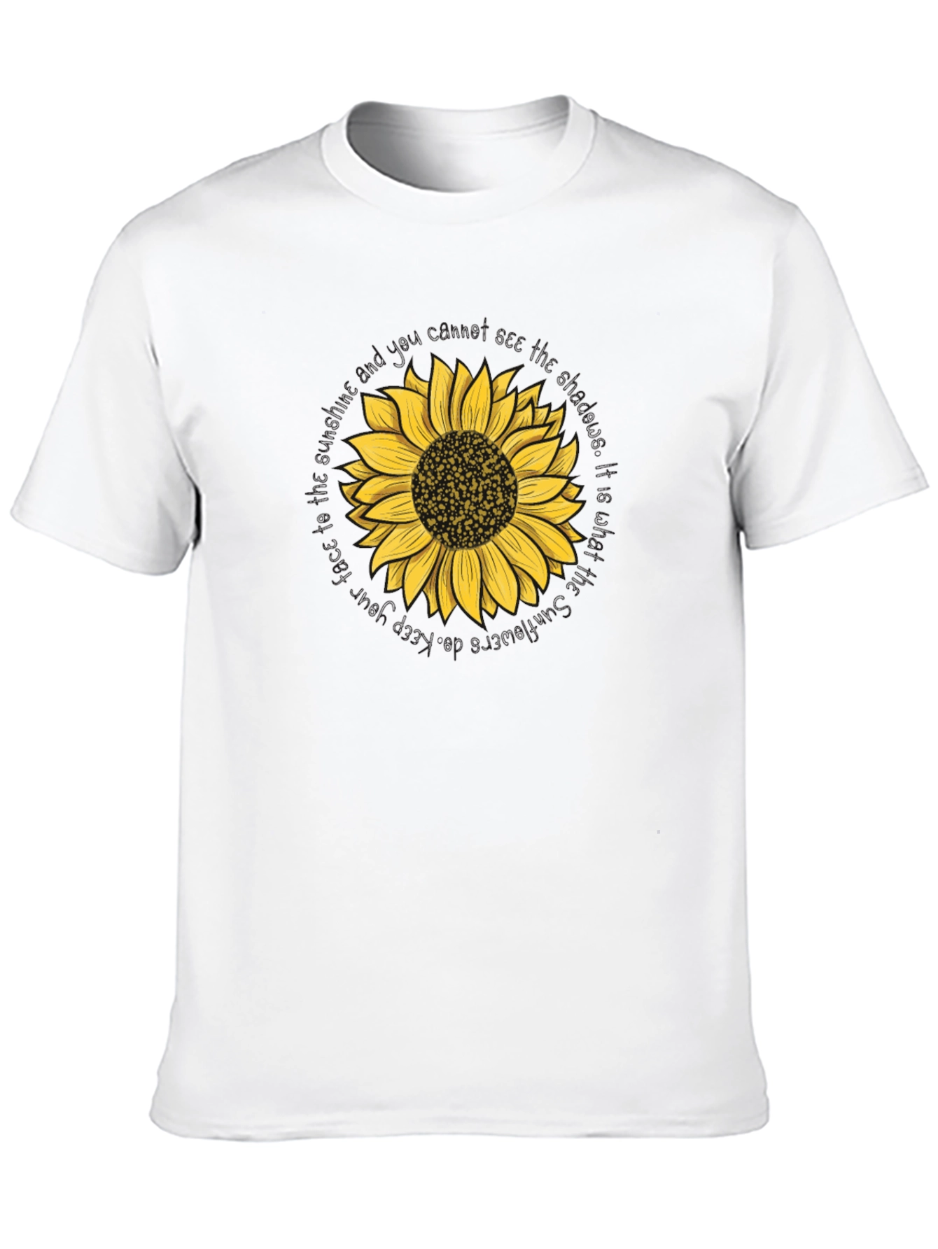 Sunflower Graphic Tee - Black Unisex T-Shirt