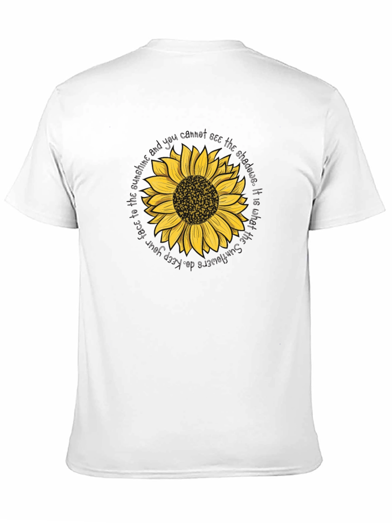 Sunflower Graphic Tee - Black Unisex T-Shirt