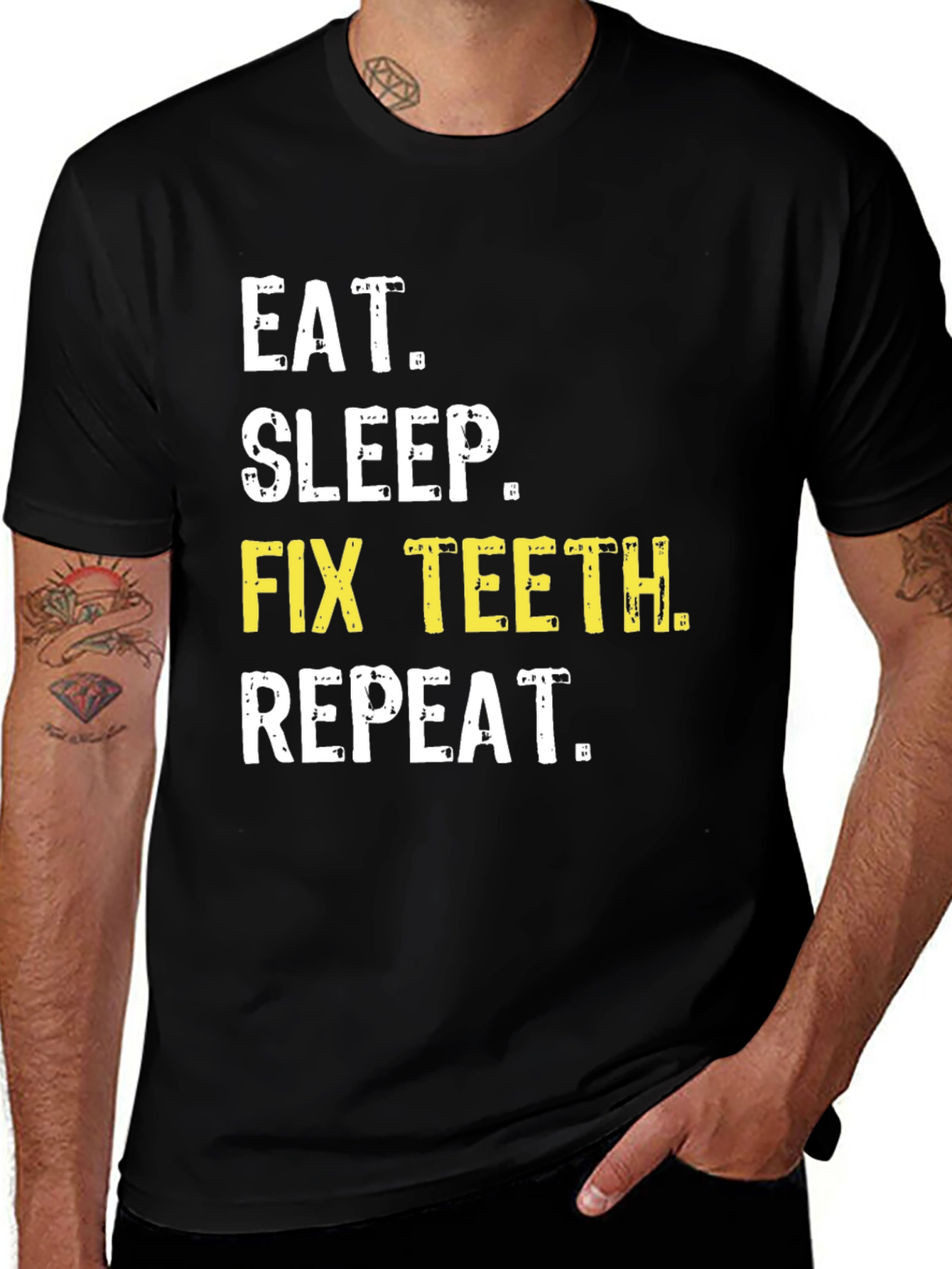 Eat Sleep Fix Teeth Repeat T-Shirt