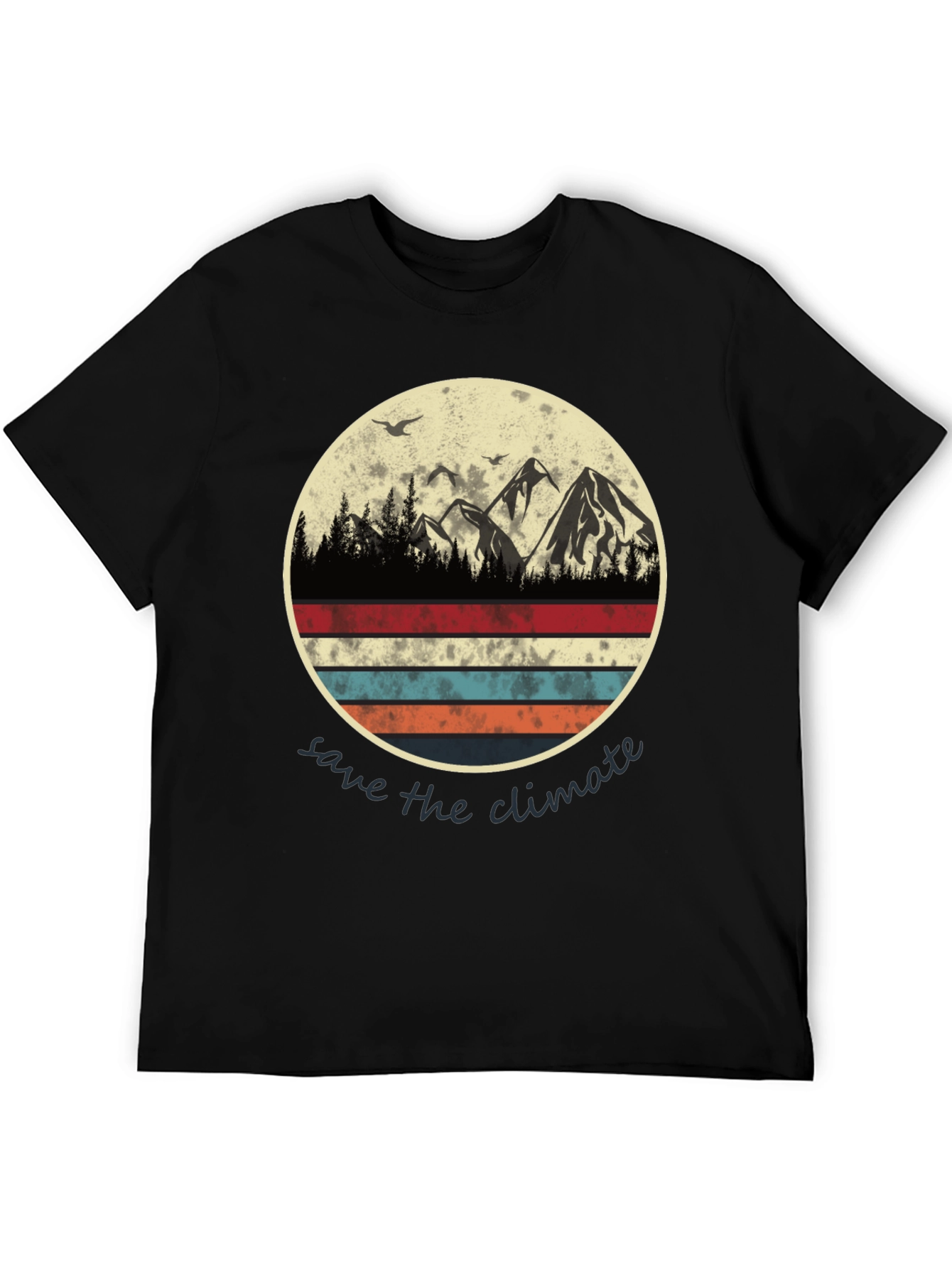 Save the Climate Graphic Tee - Mountain Scene