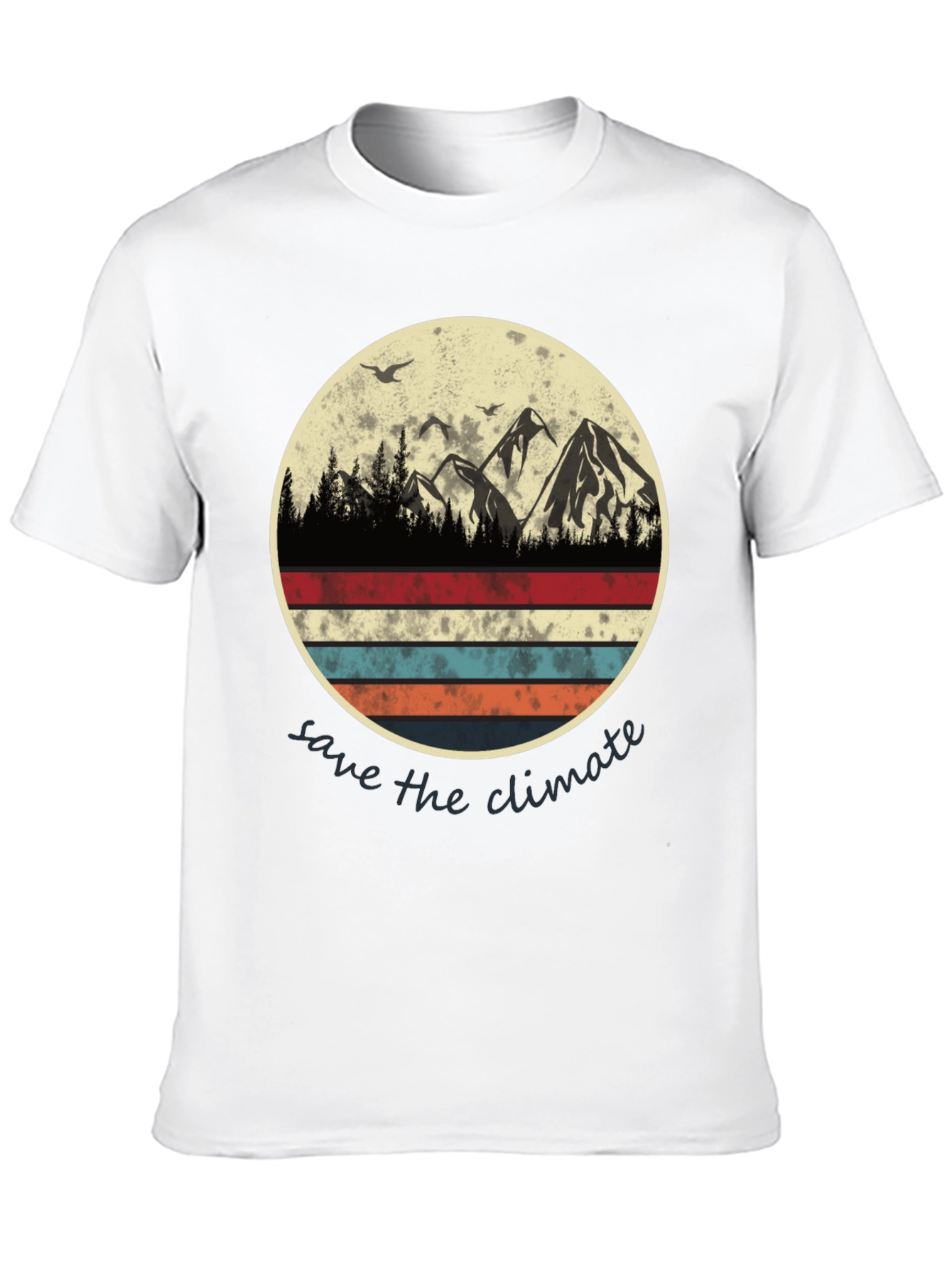 Save the Climate Graphic Tee - Mountain Scene