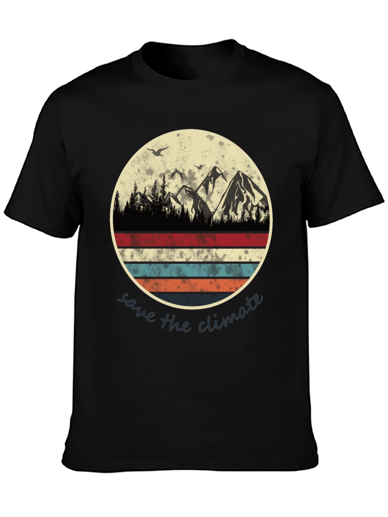 Save the Climate Graphic Tee - Mountain Scene