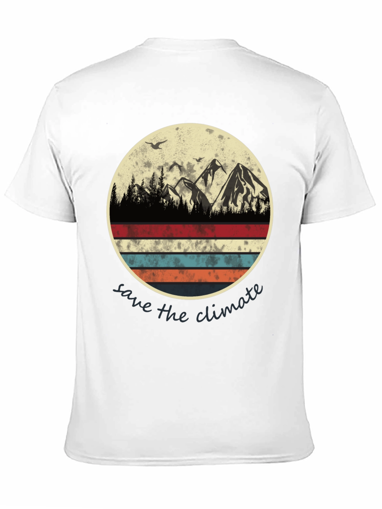 Save the Climate Graphic Tee - Mountain Scene