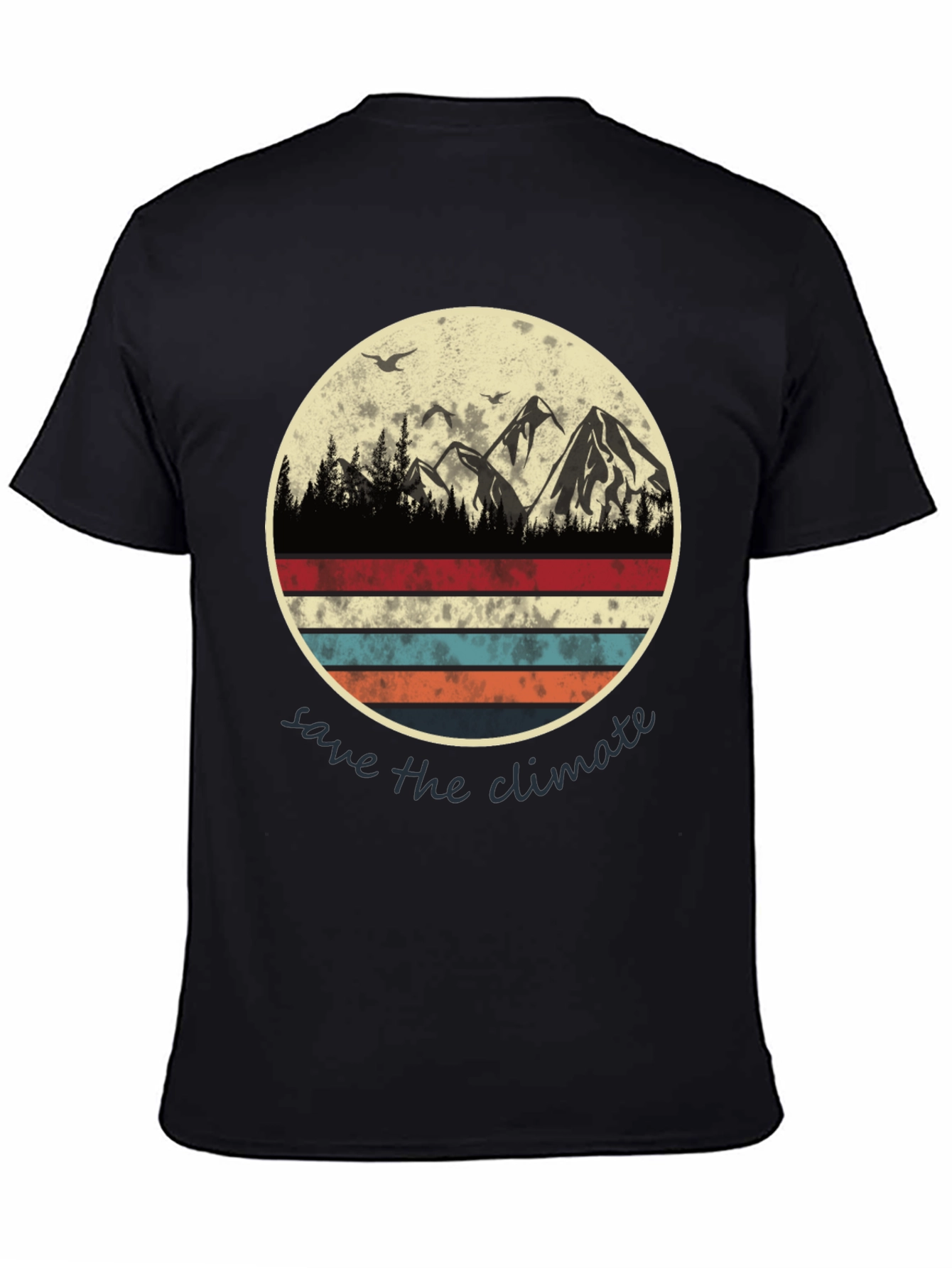 Save the Climate Graphic Tee - Mountain Scene