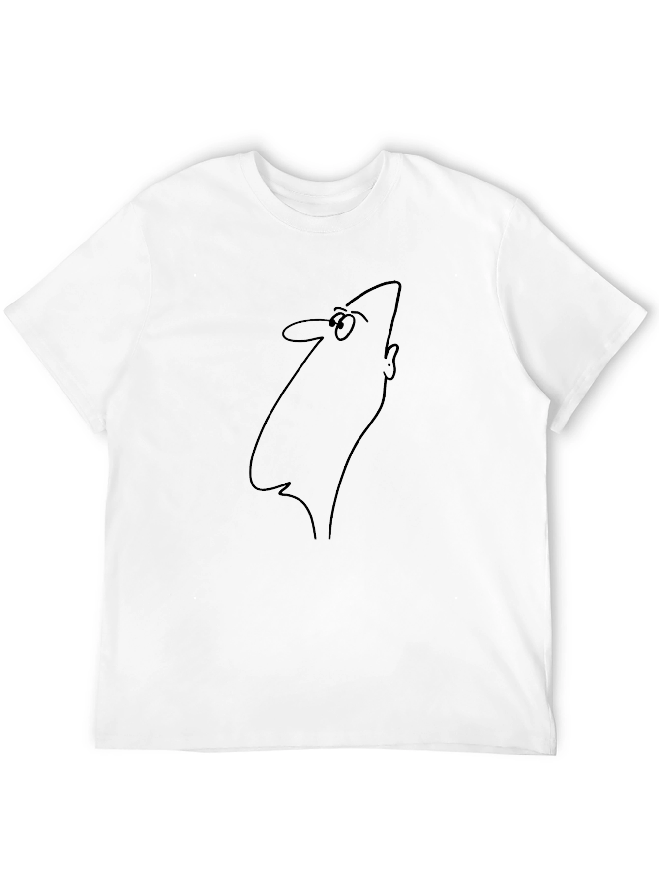 Mens Black T-Shirt - Cartoon Character Design