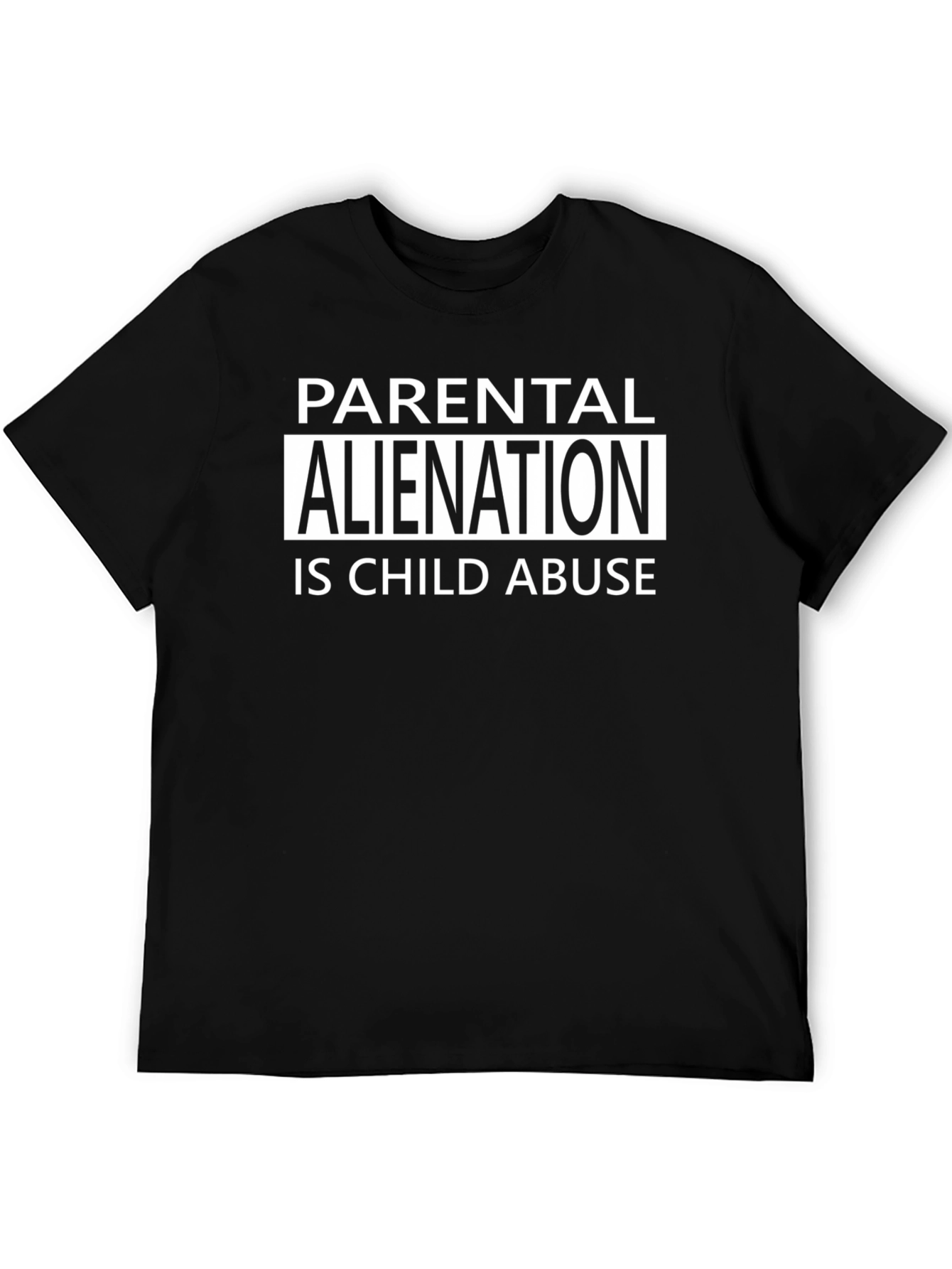 Parental Alienation is Child Abuse Black T-Shirt