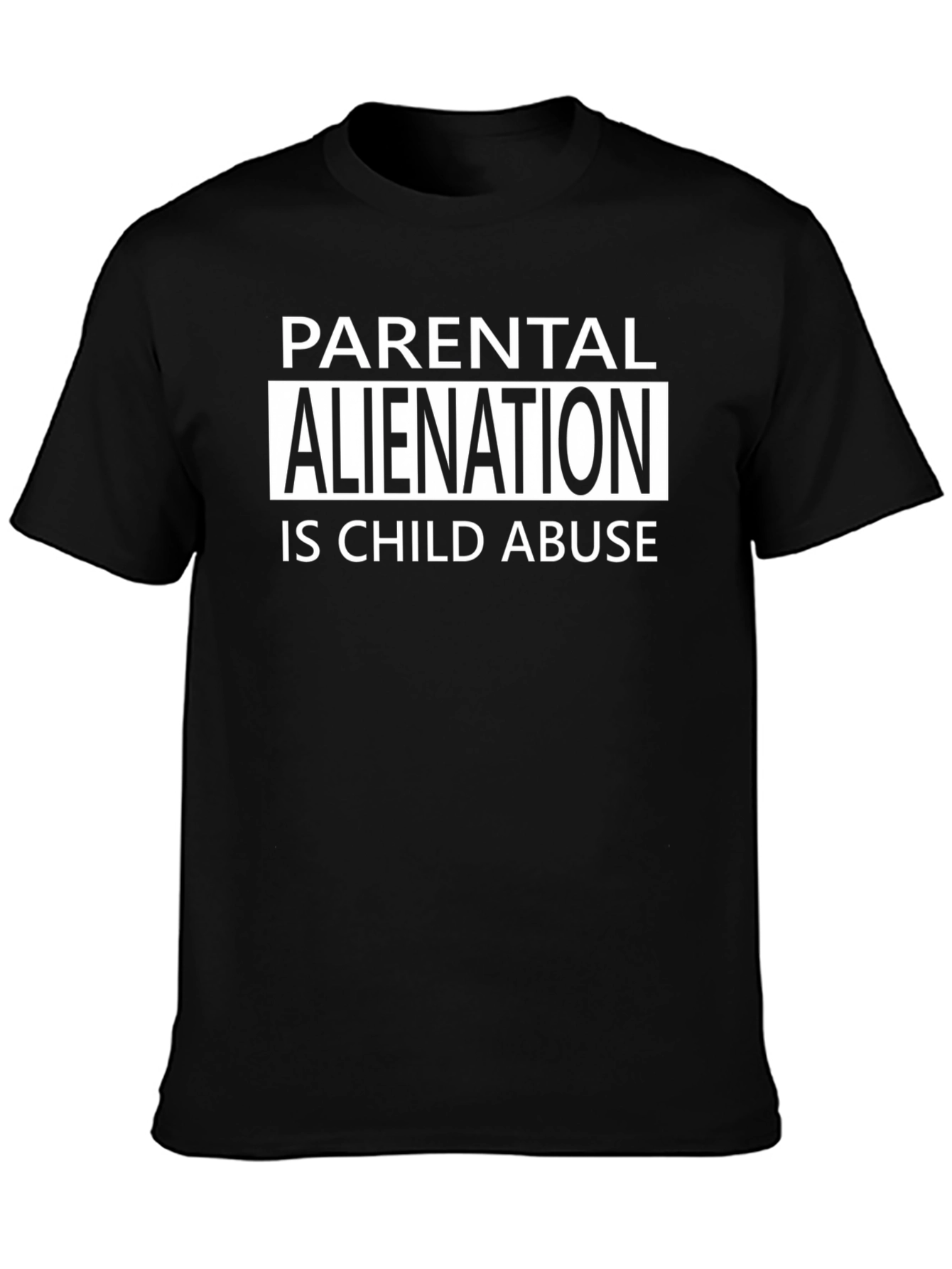 Parental Alienation is Child Abuse Black T-Shirt