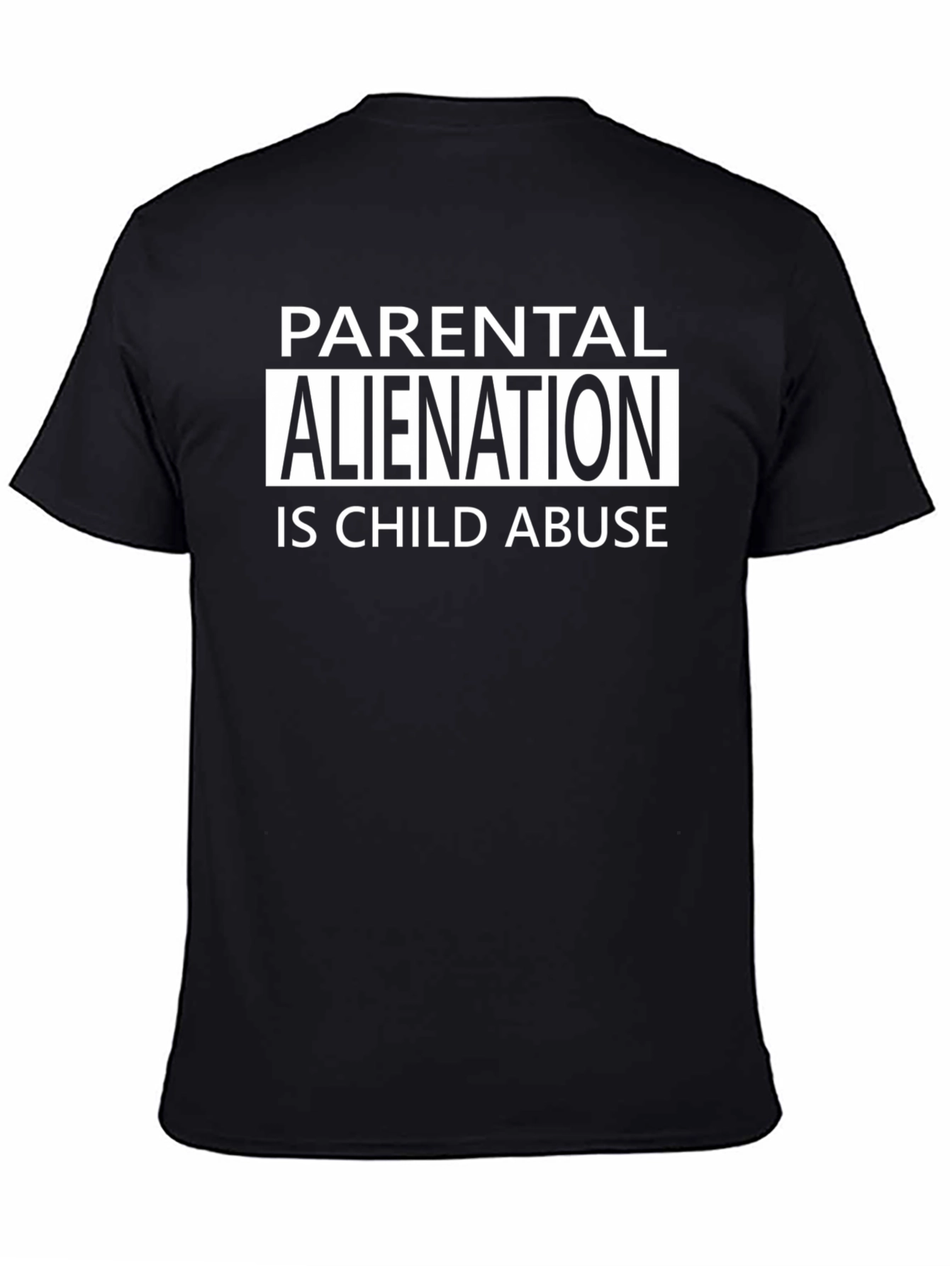Parental Alienation is Child Abuse Black T-Shirt