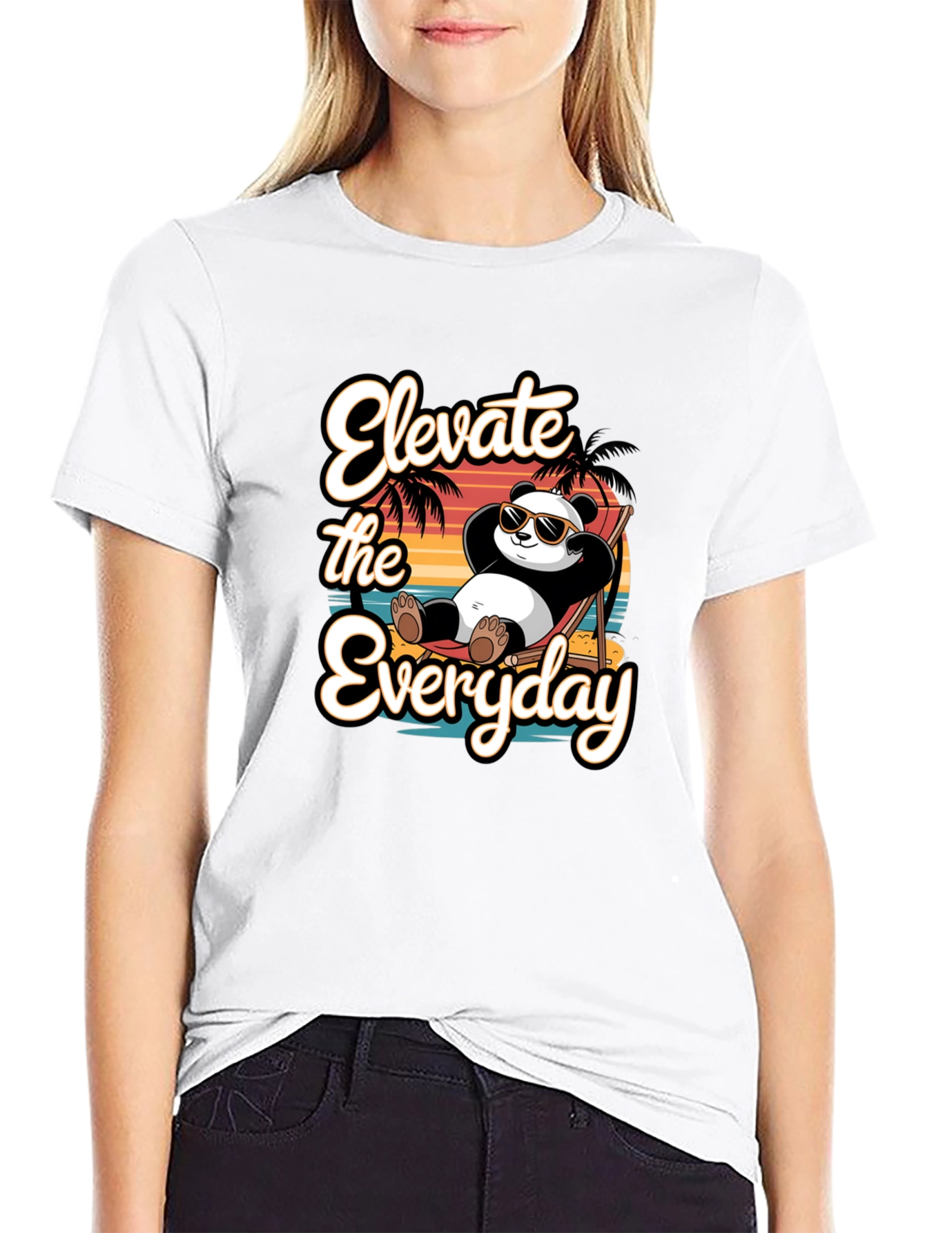 Elevate the Everyday Panda T-Shirt