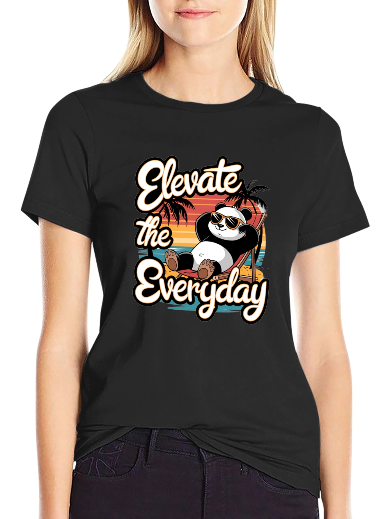 Elevate the Everyday Panda T-Shirt