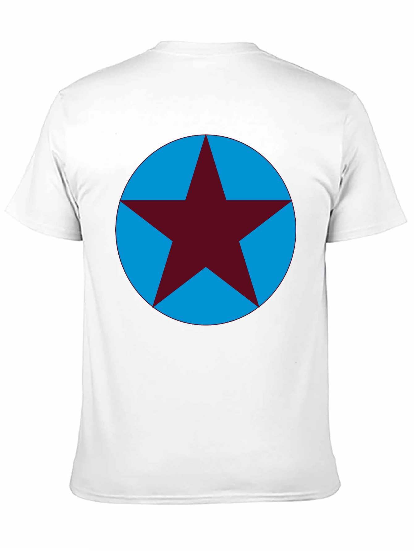 Star Circle Graphic Tee - Casual Cotton T-Shirt