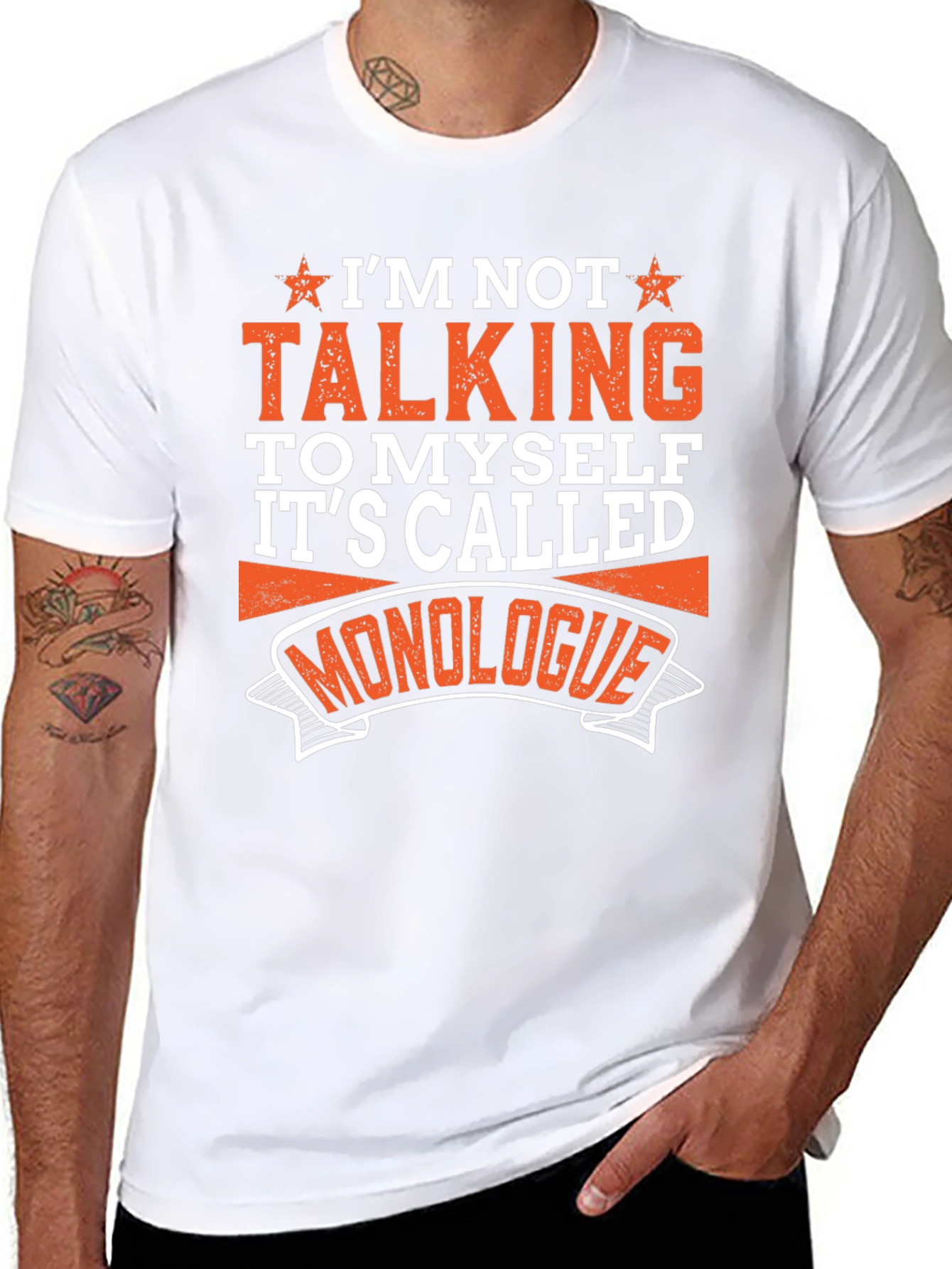 Monologue Graphic T-Shirt - Funny Sarcastic Tee