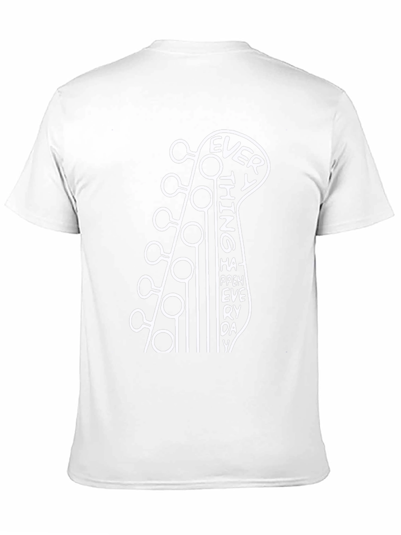 Every Thing Happen Every Day Guitar Head T-Shirt