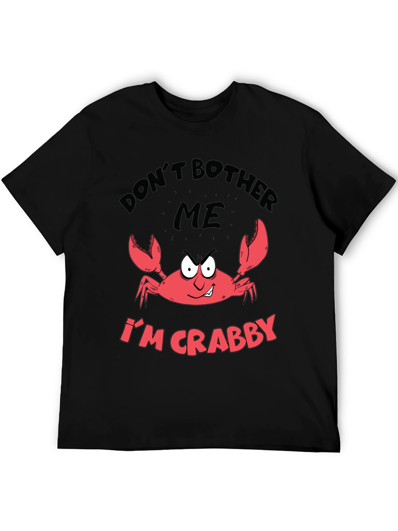 Crabby Mood Graphic Tee - Sarcastic Crab Design
