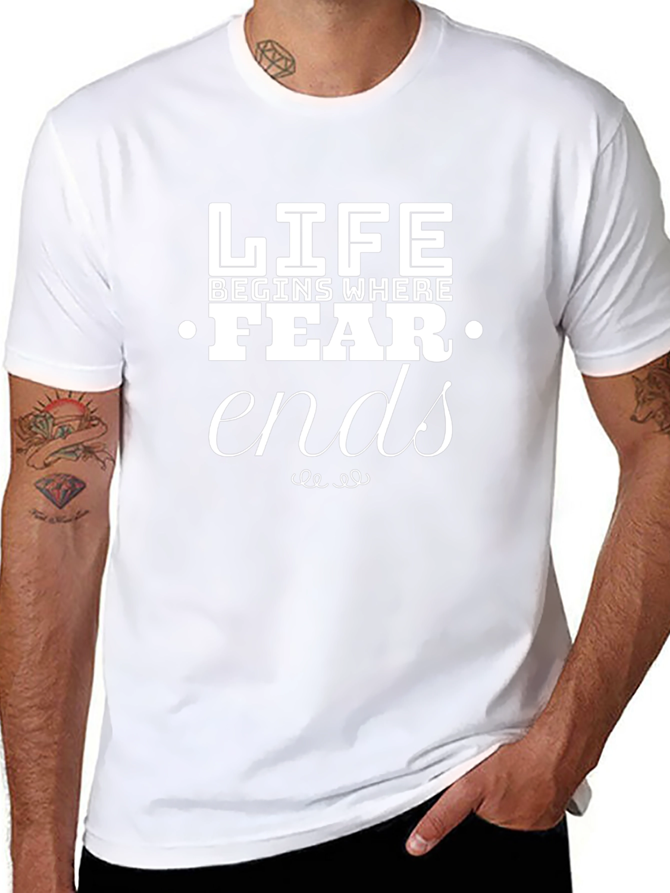 Life Begins Where Fear Ends T-Shirt