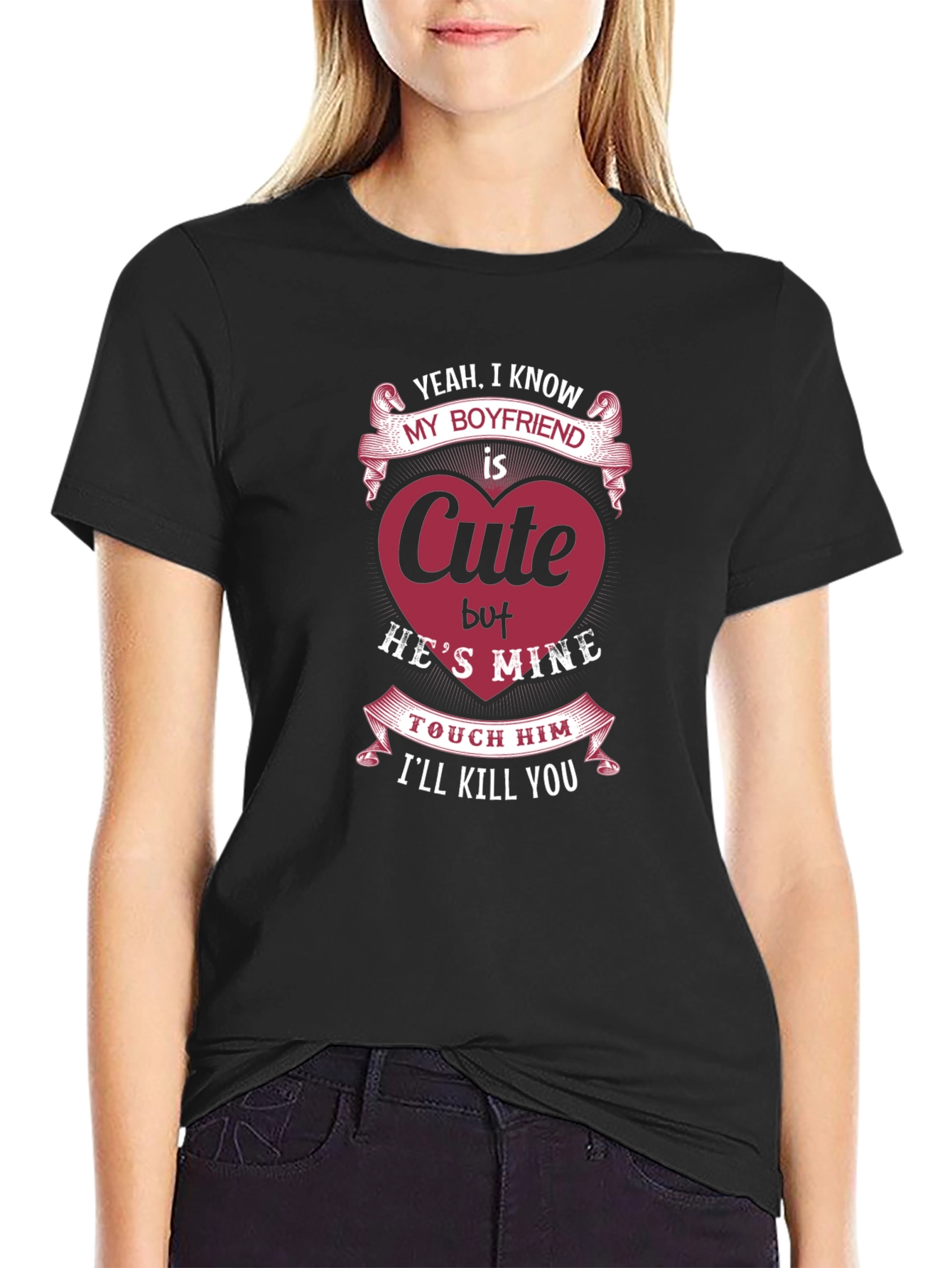 Cute Boyfriend T-Shirt - Hes Mine!