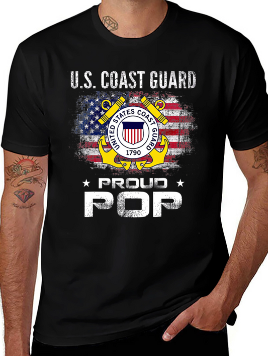 U.S. Coast Guard Proud Pop T-Shirt