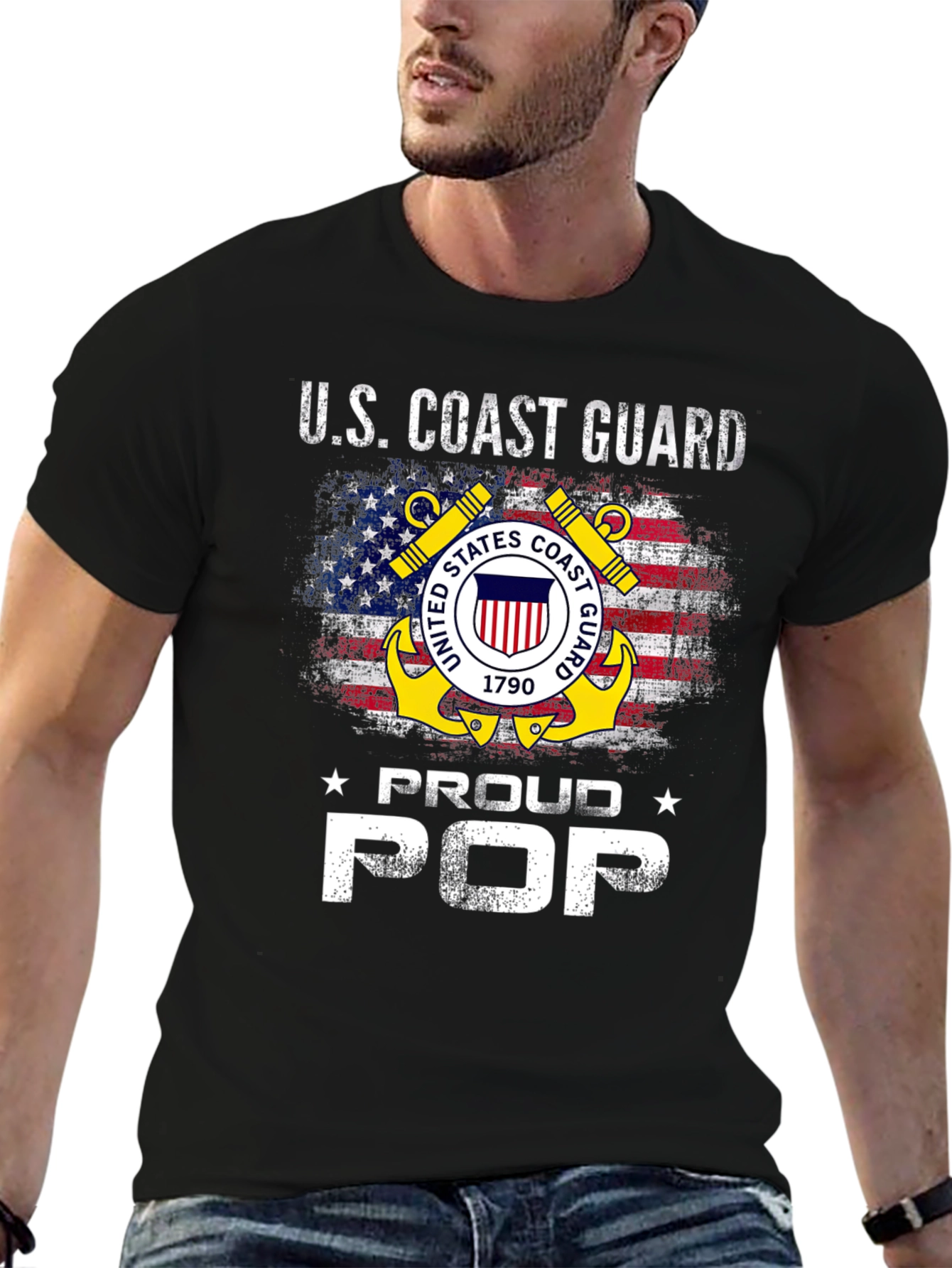 U.S. Coast Guard Proud Pop T-Shirt