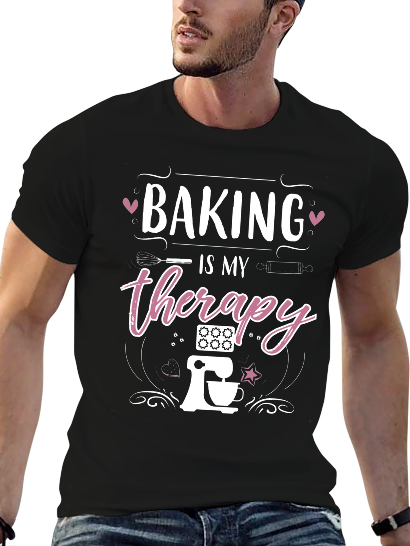 Baking Is My Therapy Graphic Tee - Unisex