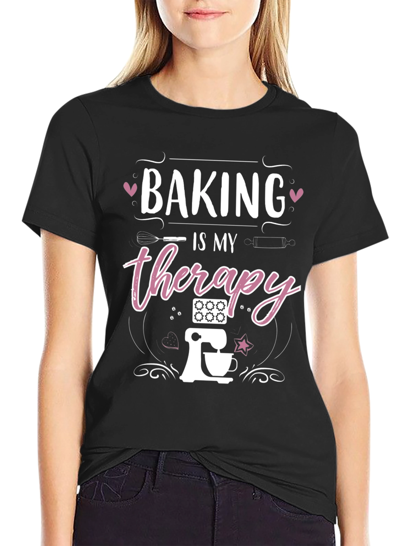 Baking Is My Therapy Graphic Tee - Unisex