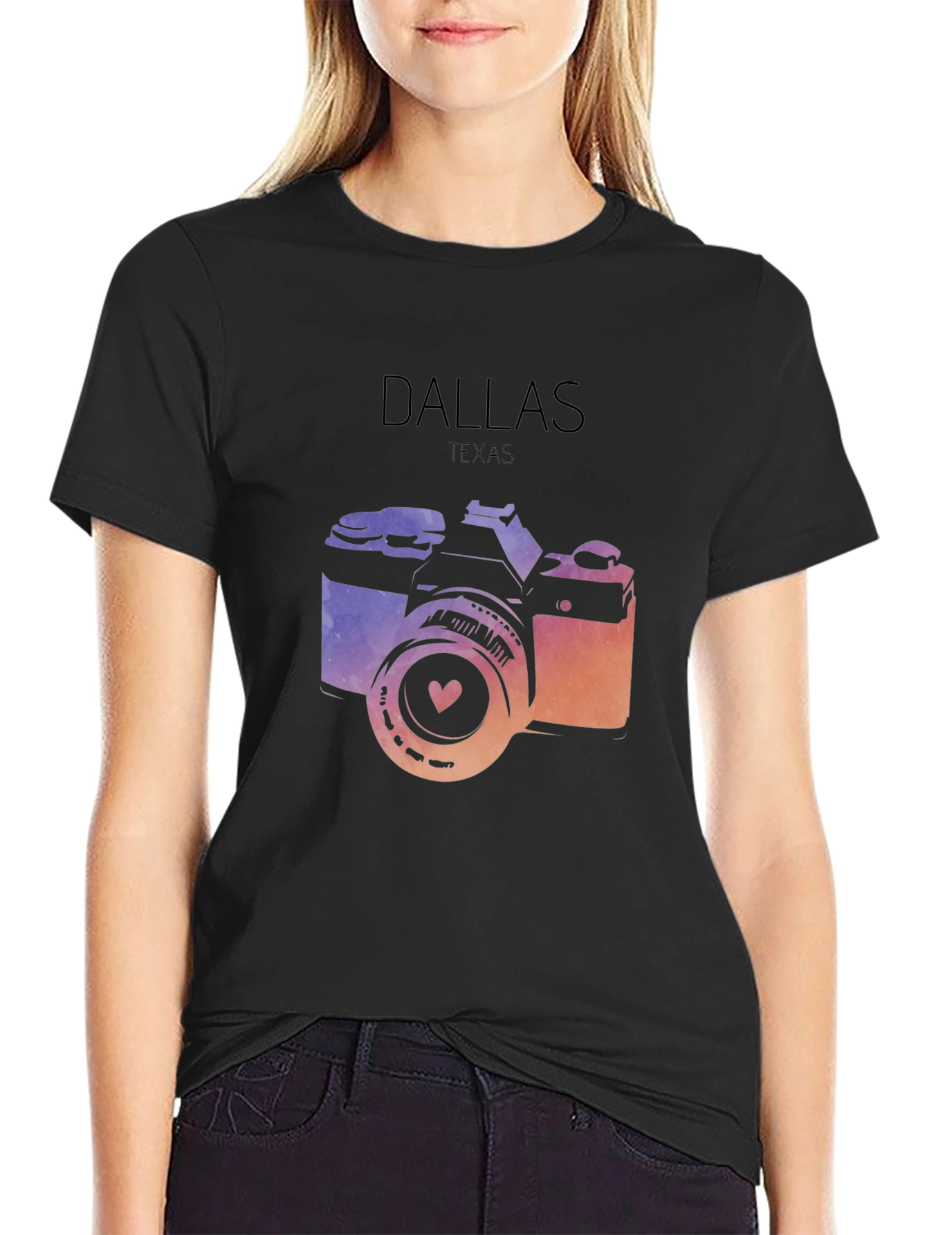 Dallas Texas Camera Graphic Tee