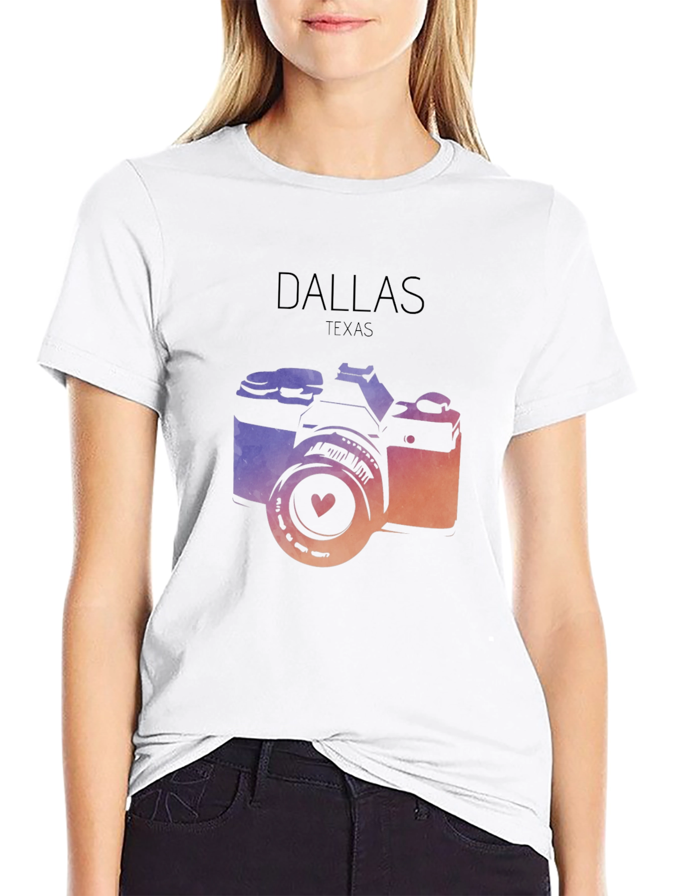 Dallas Texas Camera Graphic Tee