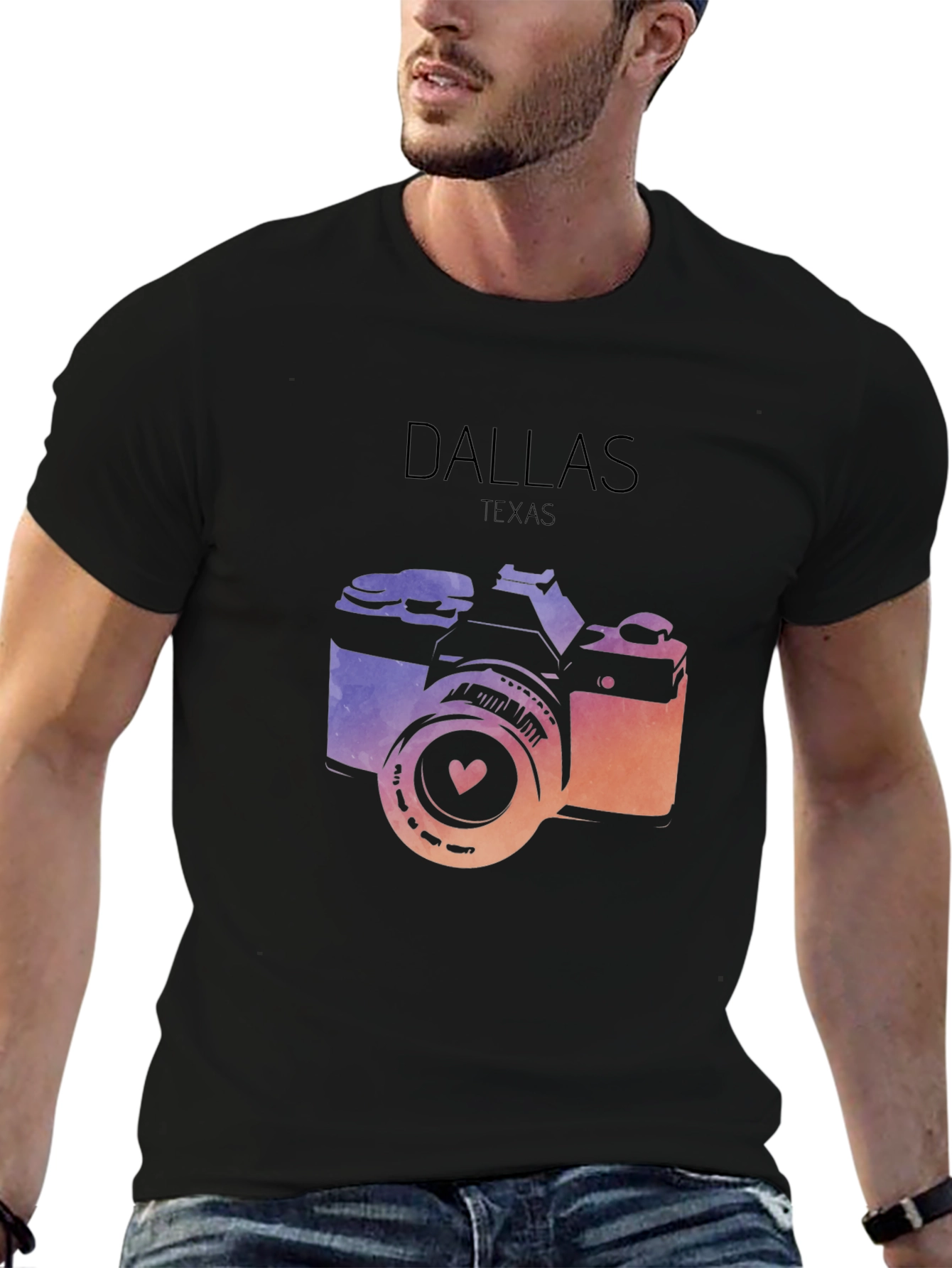 Dallas Texas Camera Graphic Tee