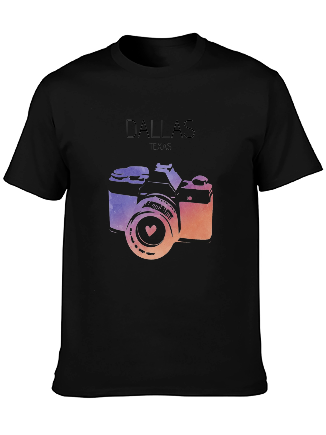 Dallas Texas Camera Graphic Tee