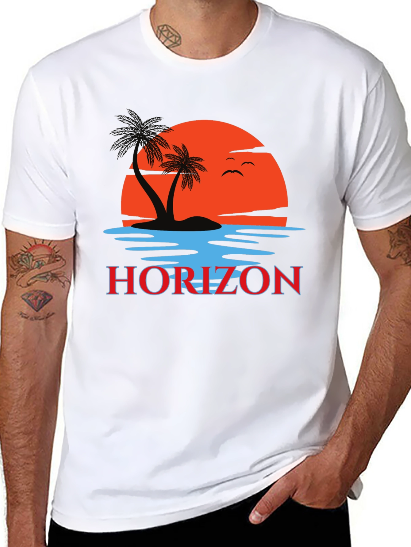 Horizon Tropical Sunset T-Shirt