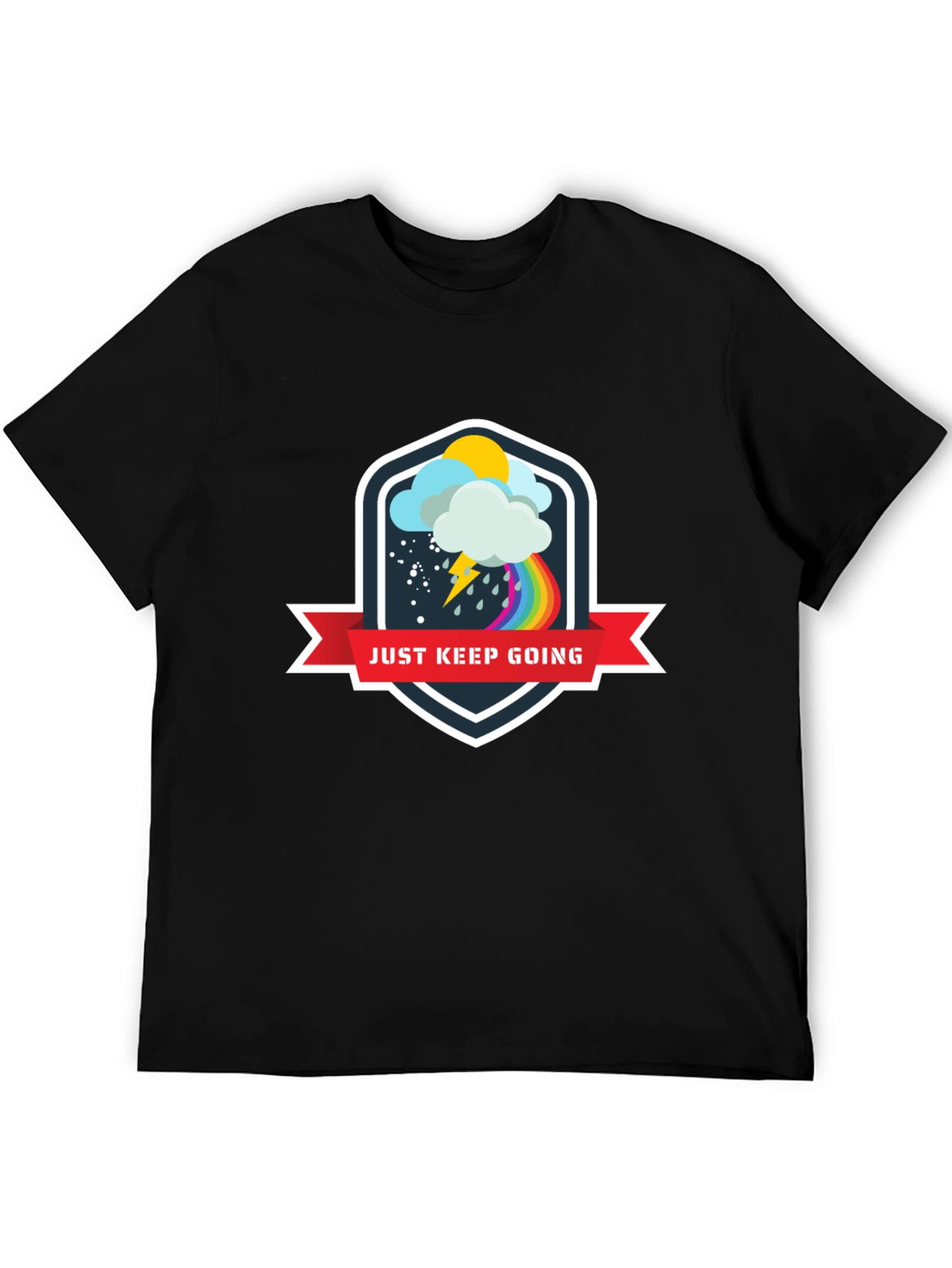 Just Keep Going Motivational Graphic Tee