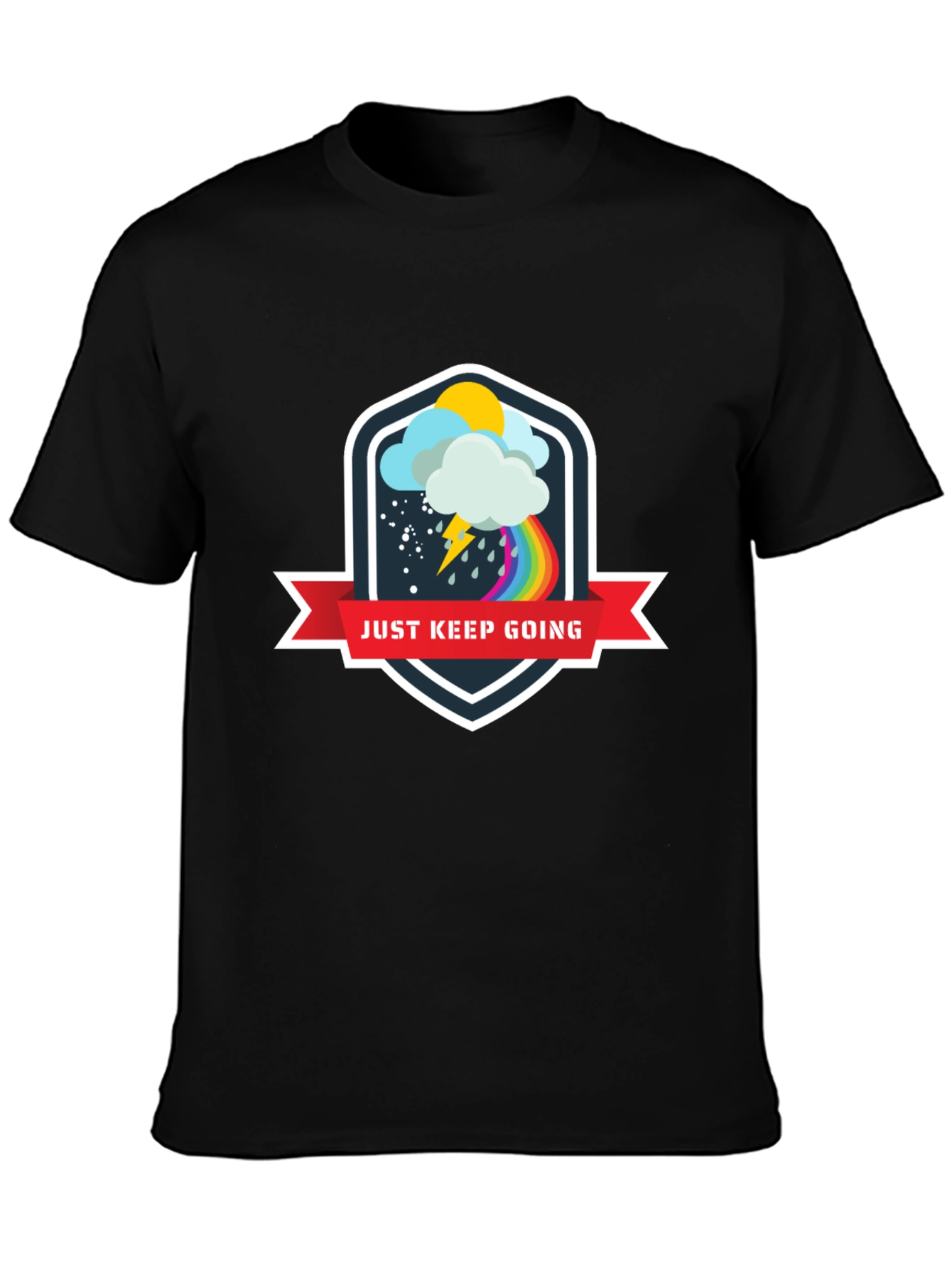 Just Keep Going Motivational Graphic Tee