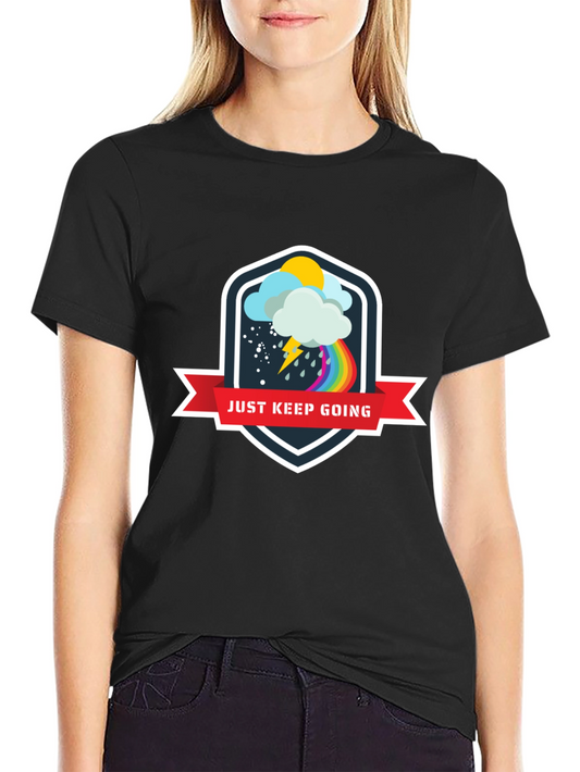 Just Keep Going Motivational Graphic Tee
