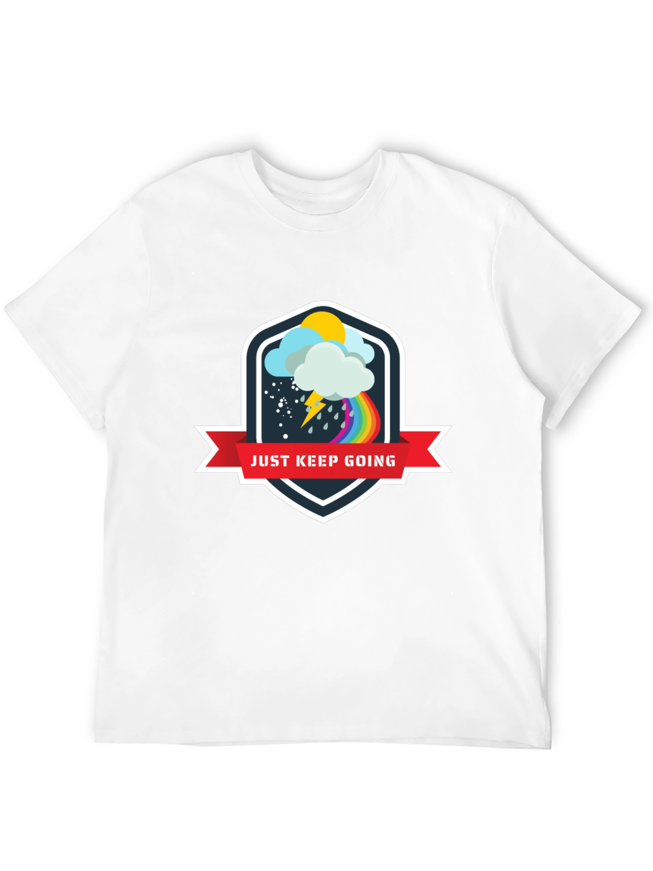 Just Keep Going Motivational Graphic Tee