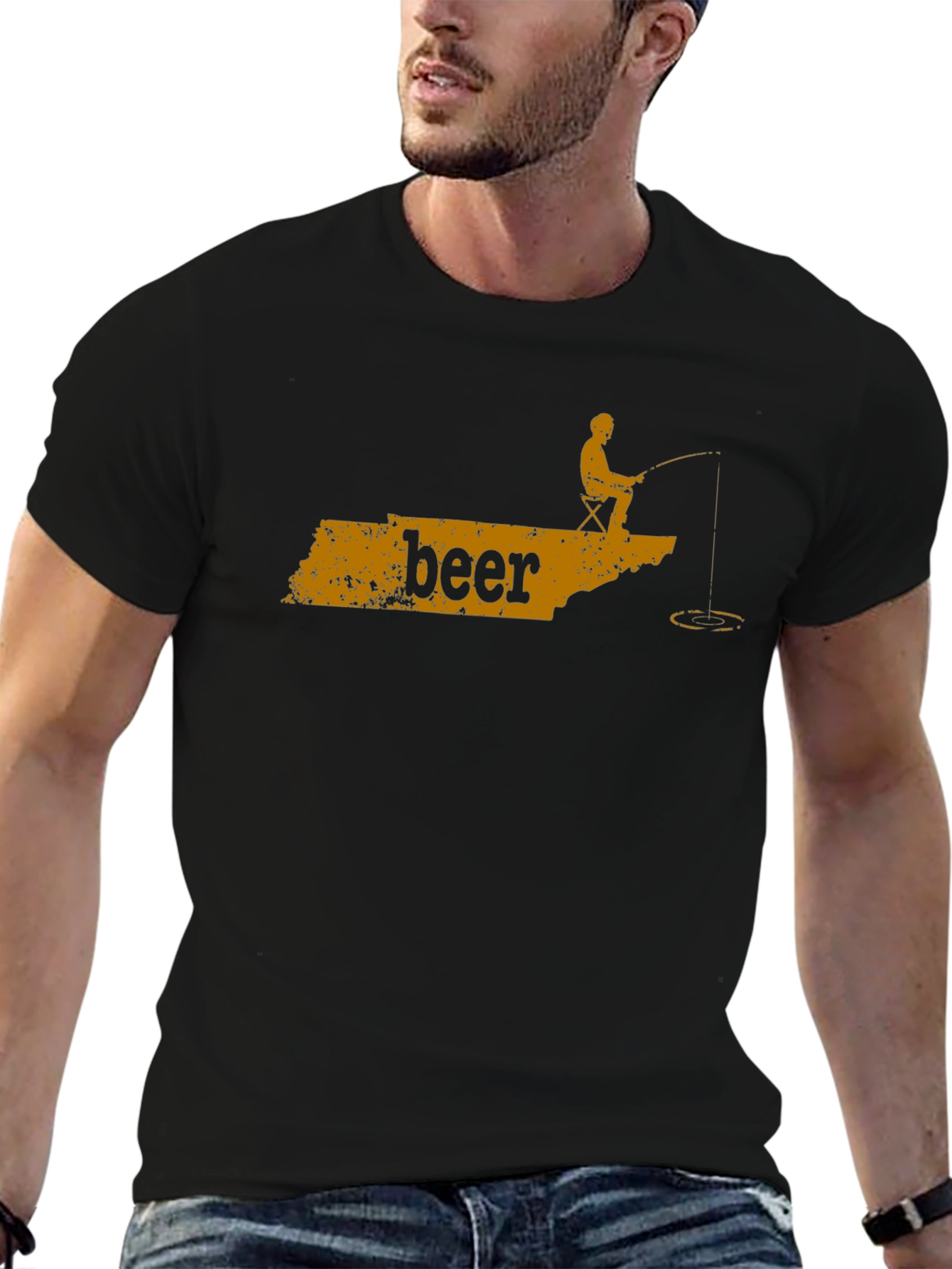 Beer Fishing T-Shirt - Relax and Reel!