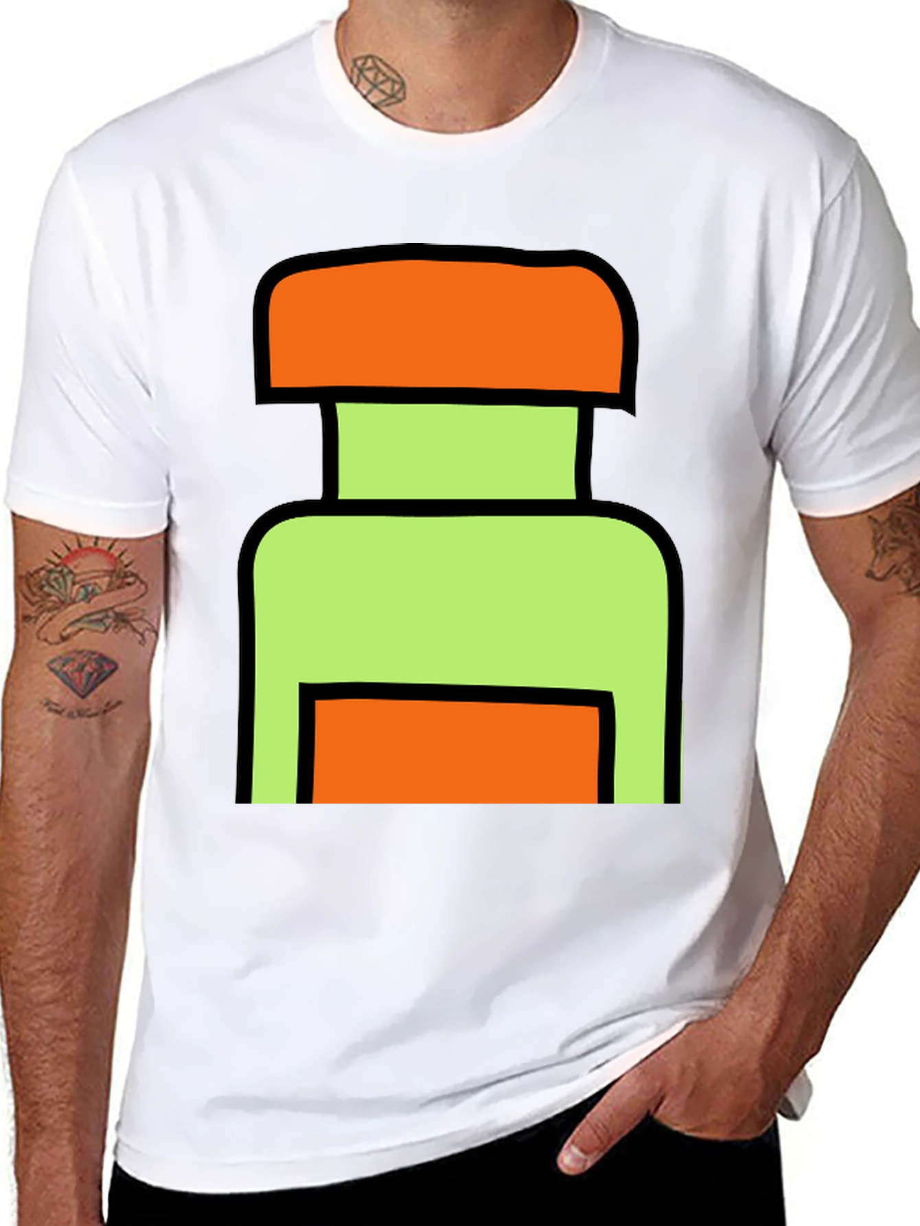 Abstract Block T-Shirt - Modern Graphic Tee