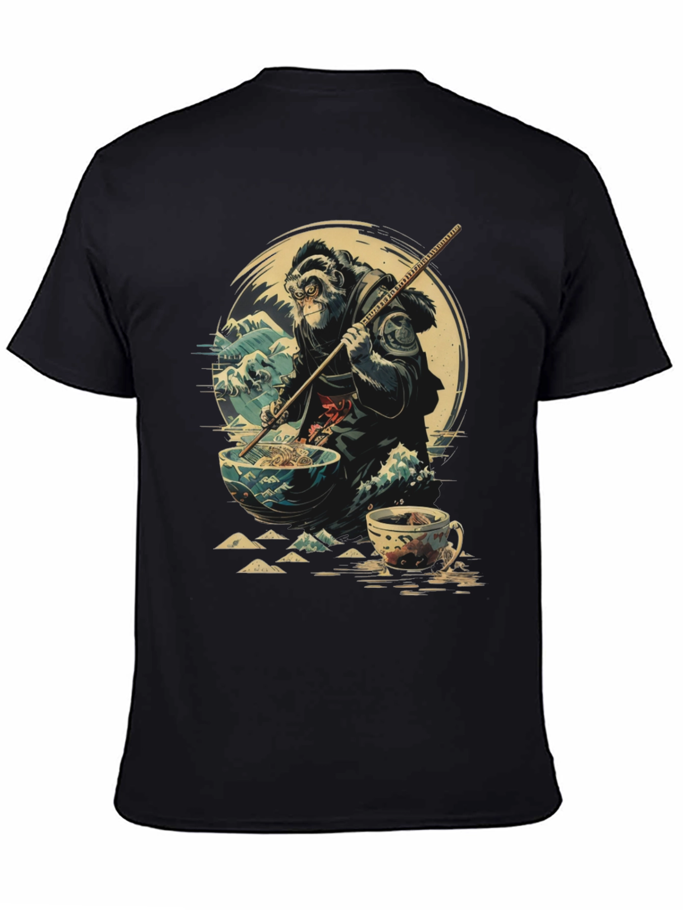 Monkey Ramen Graphic Tee - Unique Anime Style Shirt