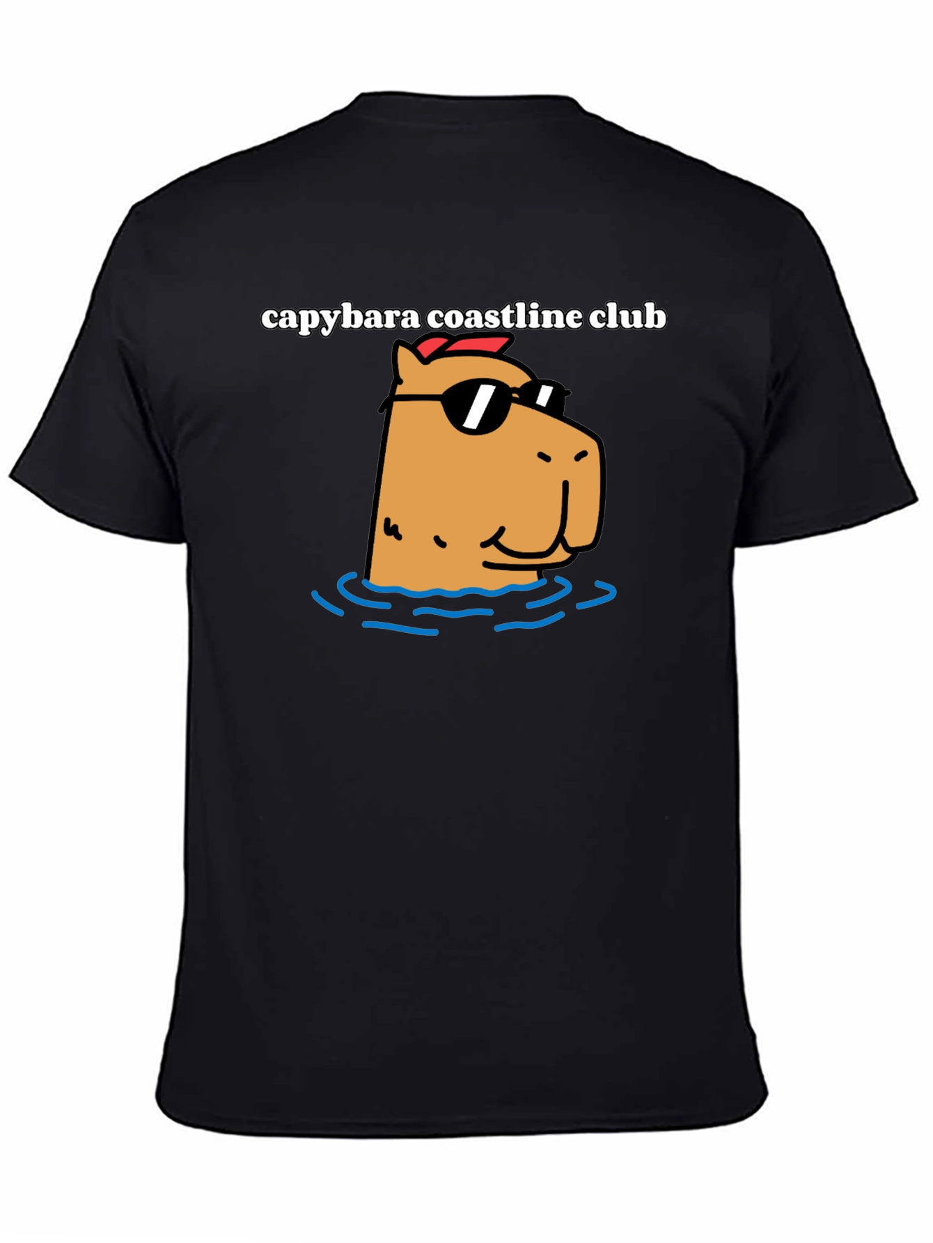 Capybara Coastline Club Graphic Tee