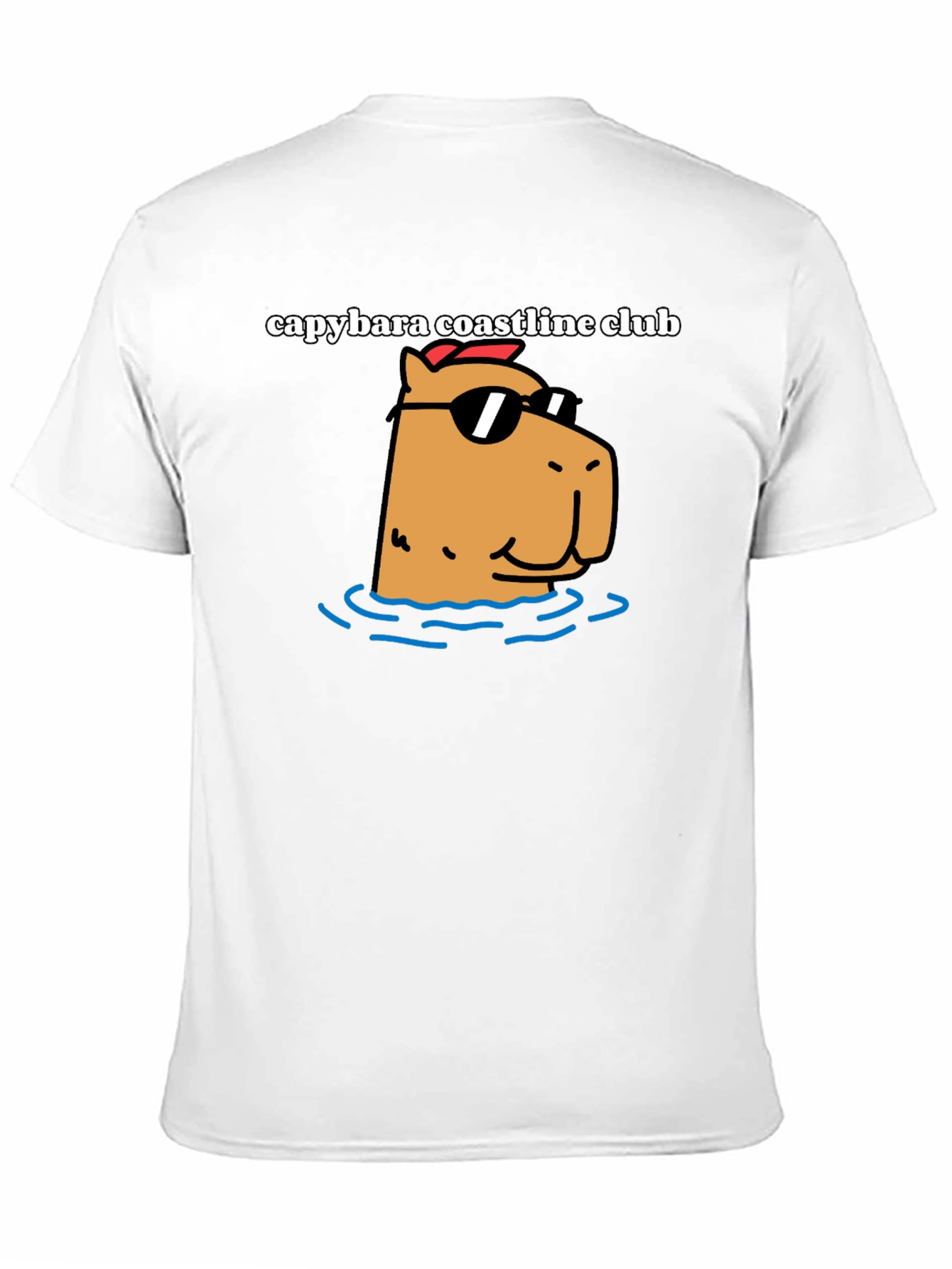 Capybara Coastline Club Graphic Tee