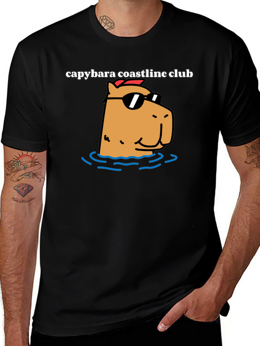 Capybara Coastline Club Graphic Tee