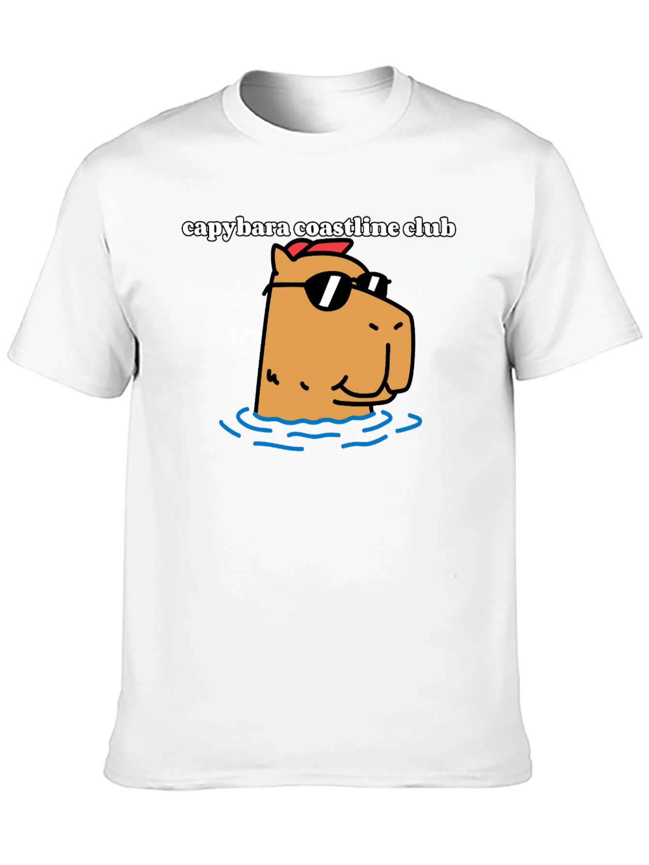 Capybara Coastline Club Graphic Tee