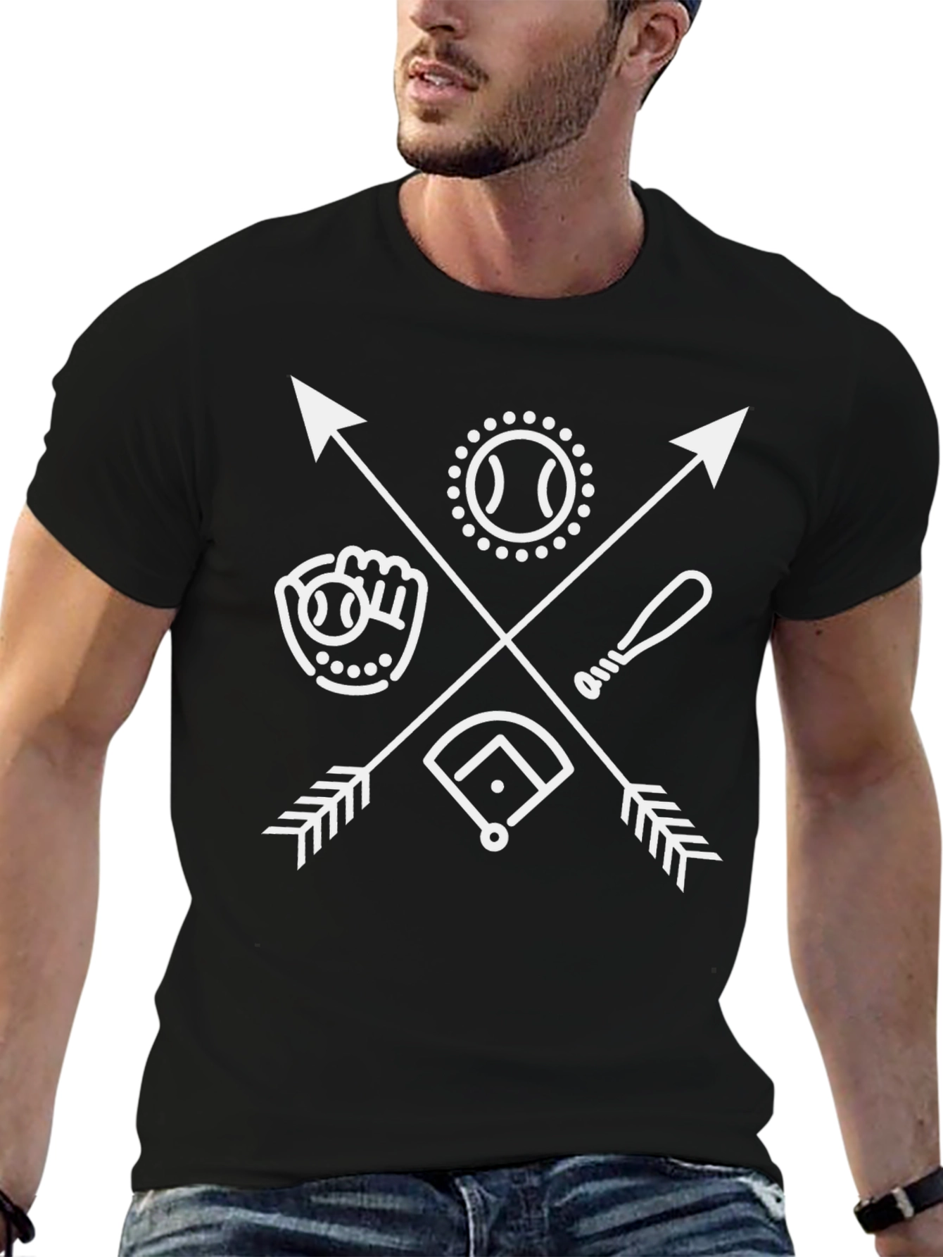 Baseball Arrows Graphic Tee