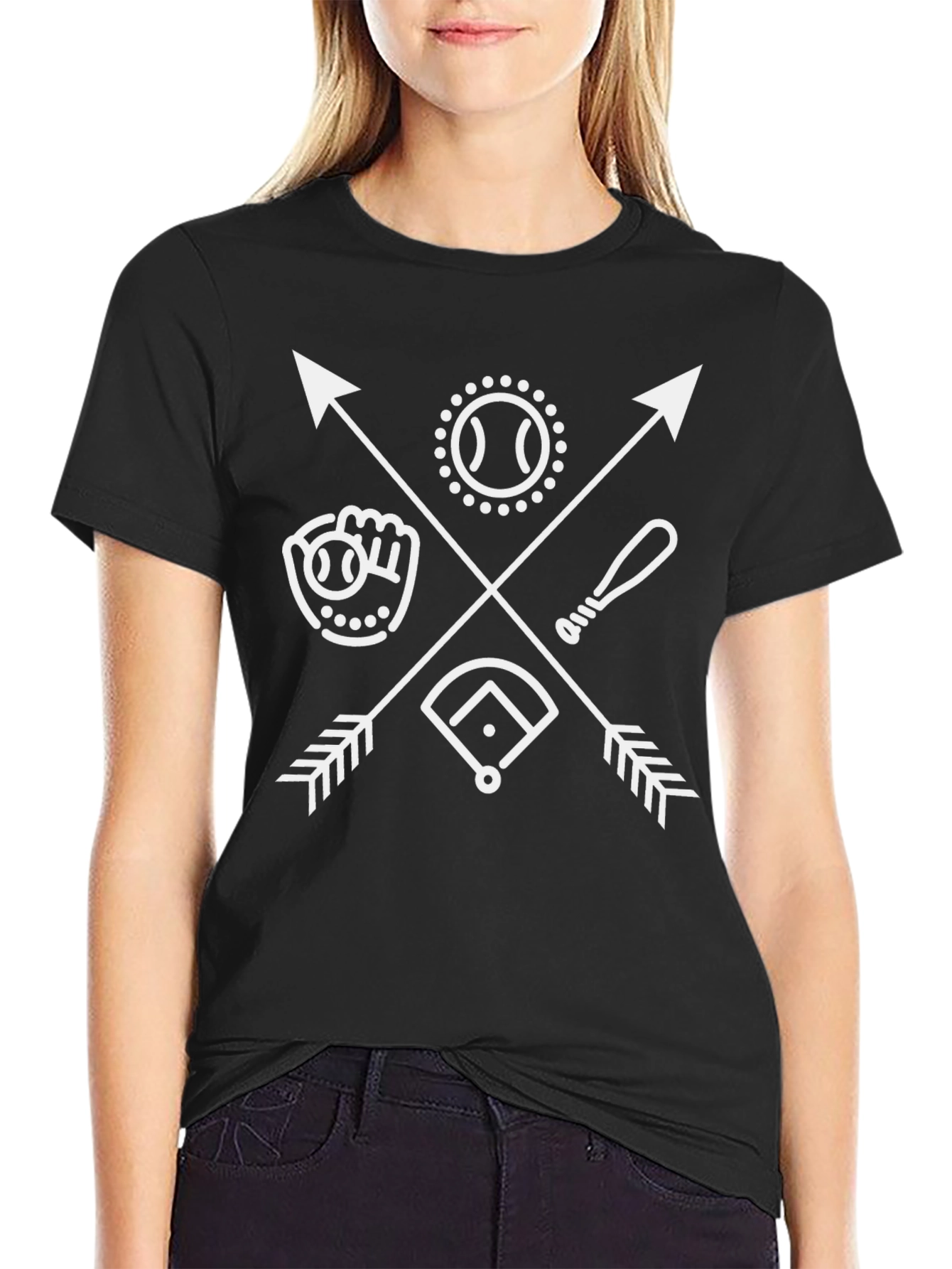 Baseball Arrows Graphic Tee