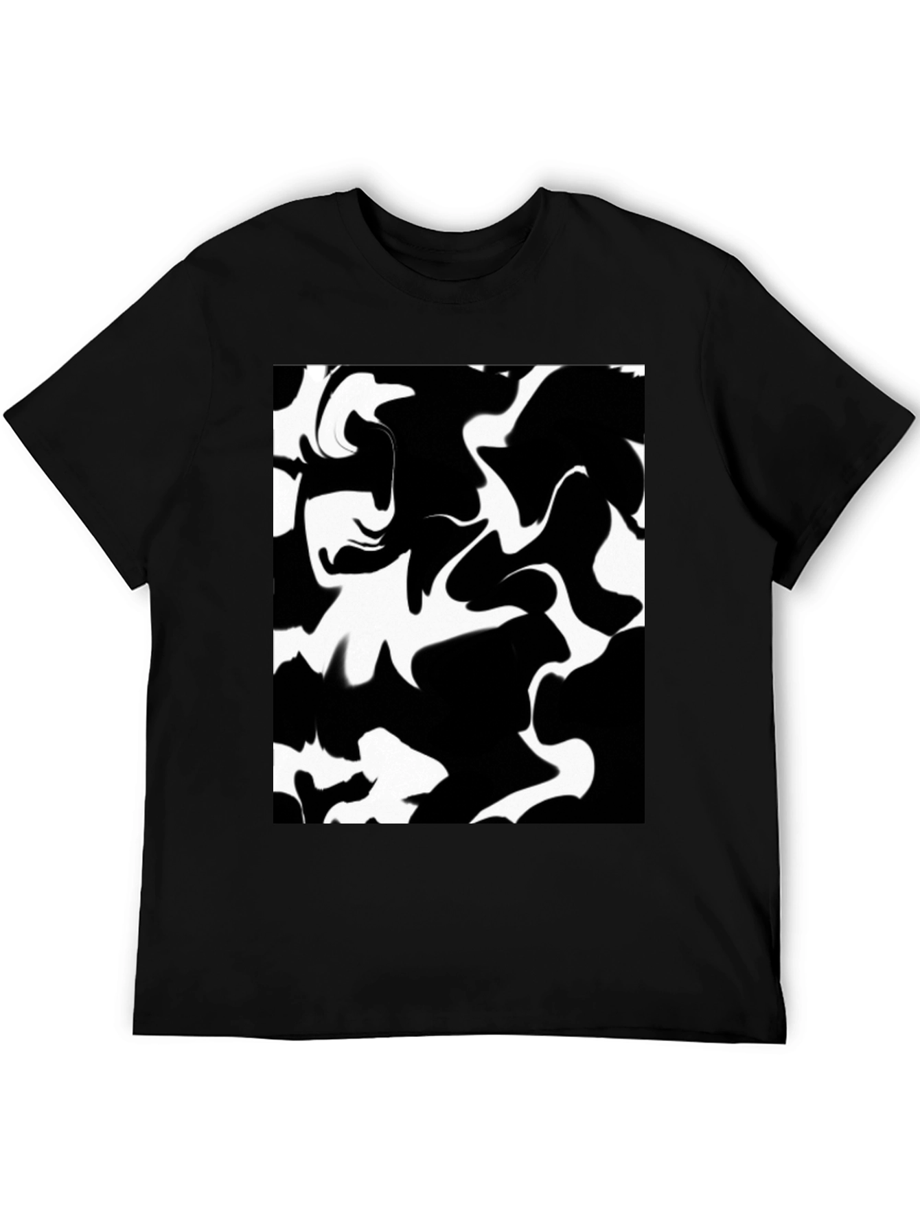 Abstract Black & White Graphic Tee