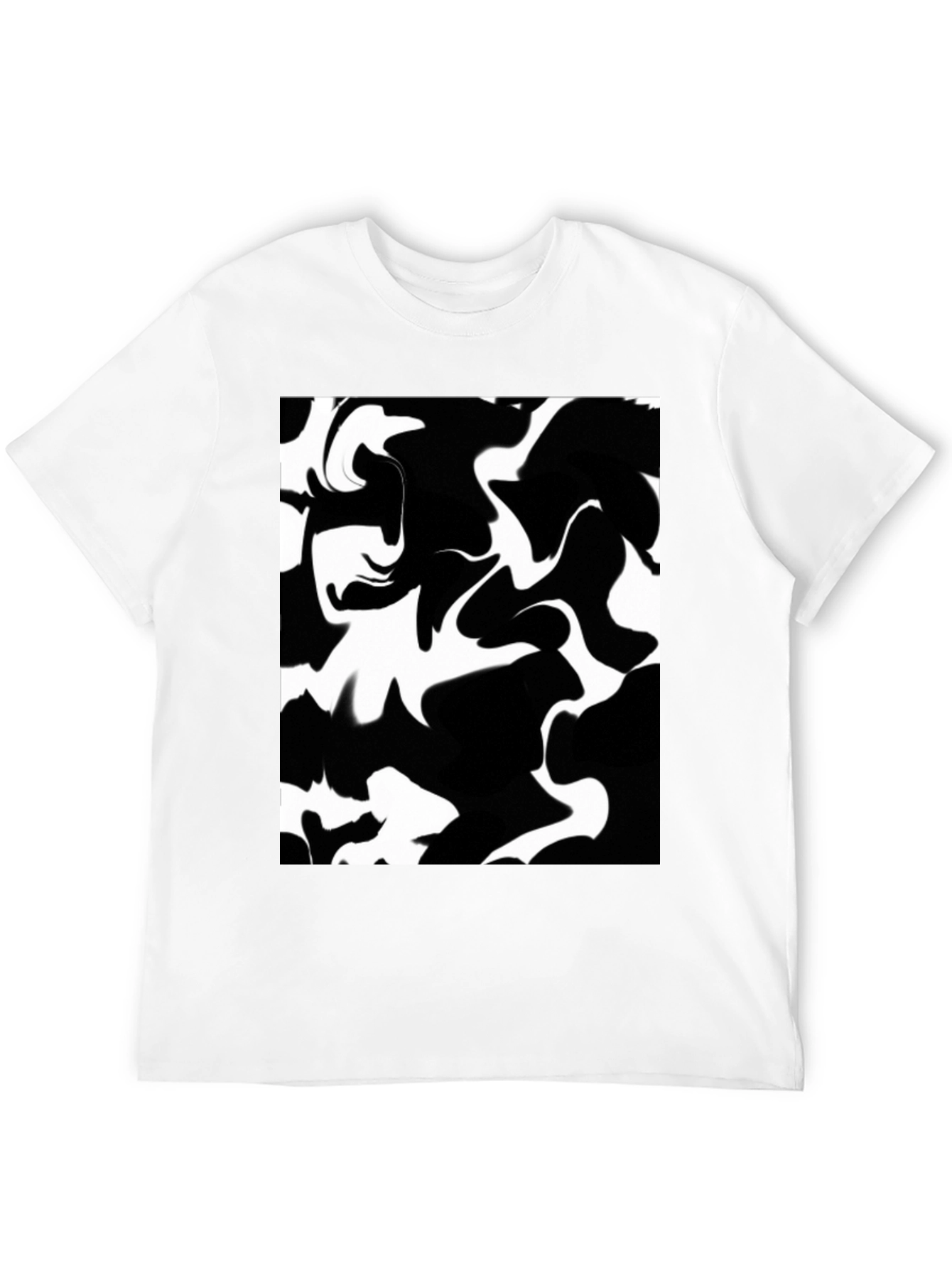 Abstract Black & White Graphic Tee