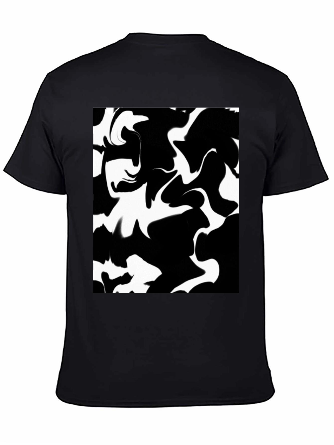 Abstract Black & White Graphic Tee