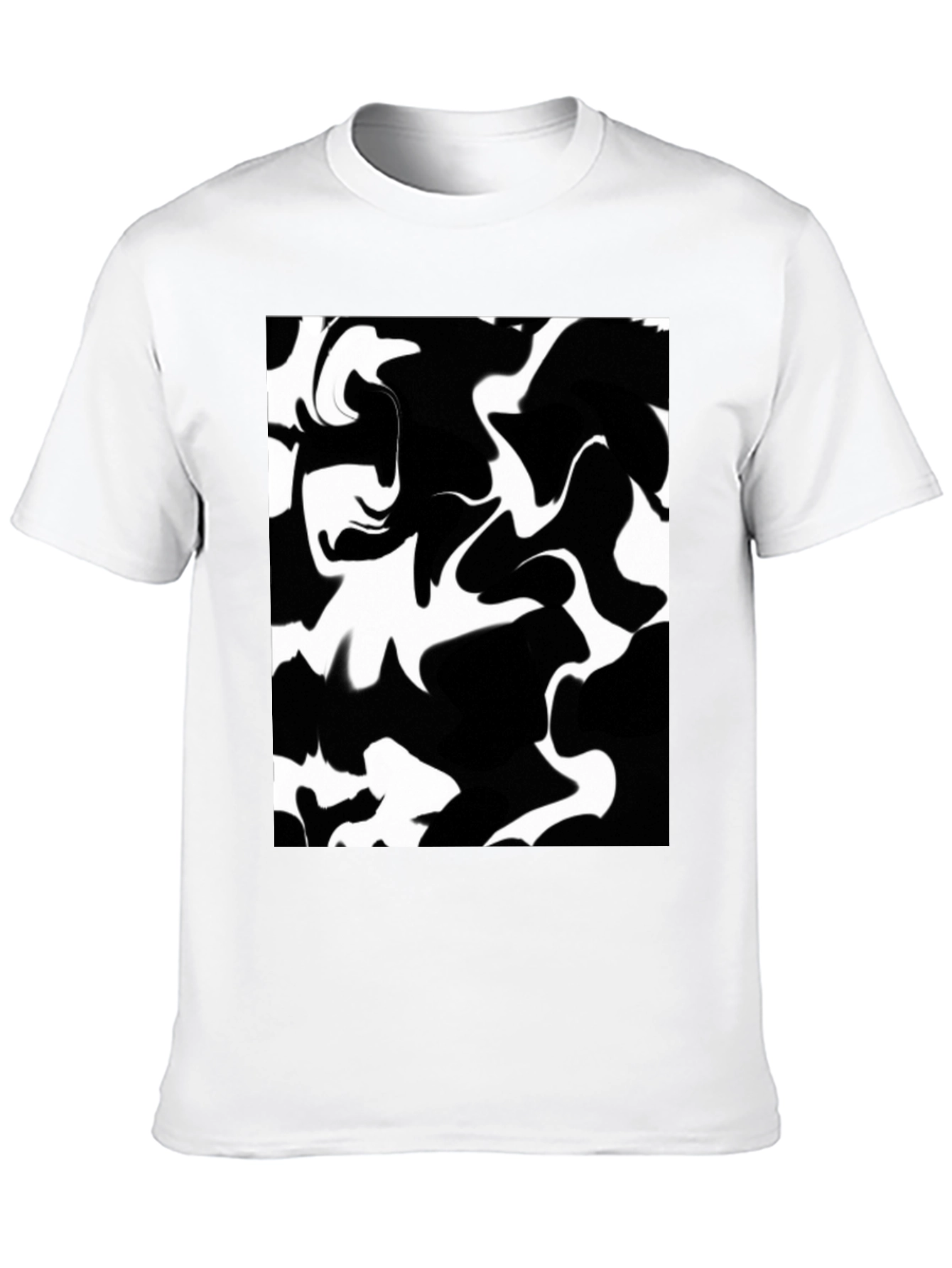 Abstract Black & White Graphic Tee
